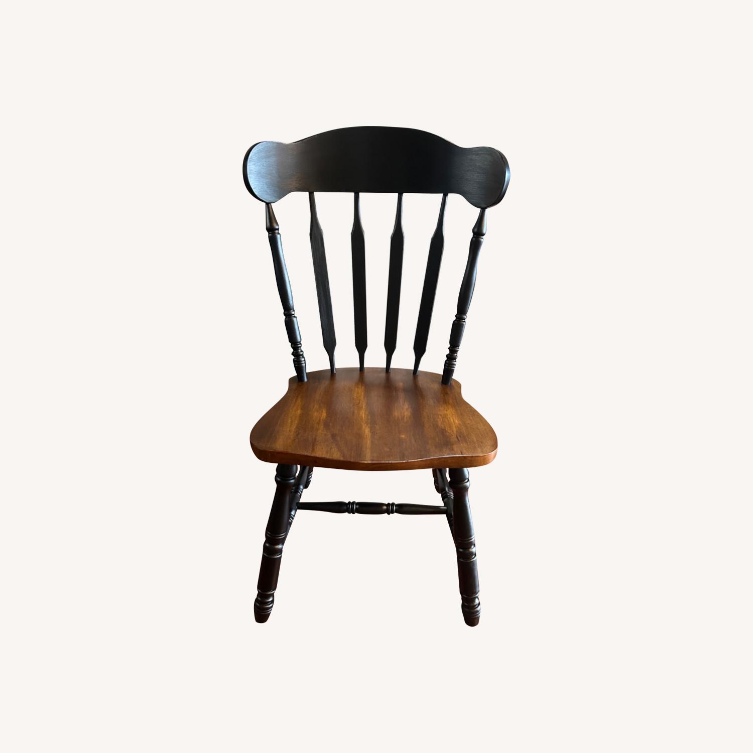 Vintage/Antique 2-toned Farmhouse Kitchen Chair - image-0