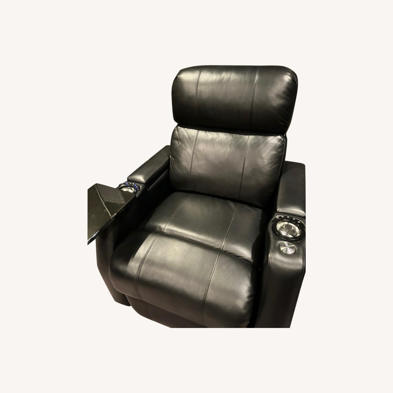 Black Leather Movie Recliners AptDeco