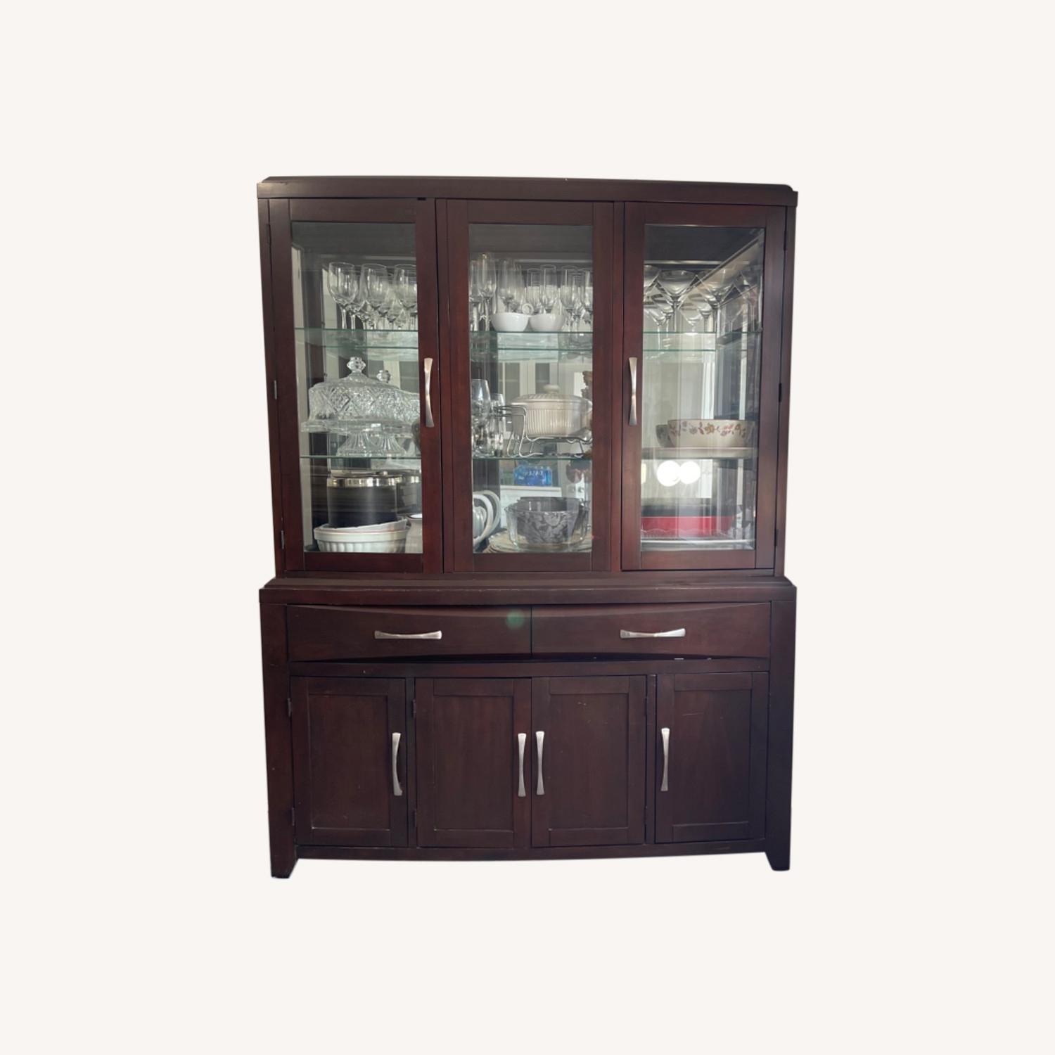 Raymour & Flanigan China Cabinet Dining Room - image-0