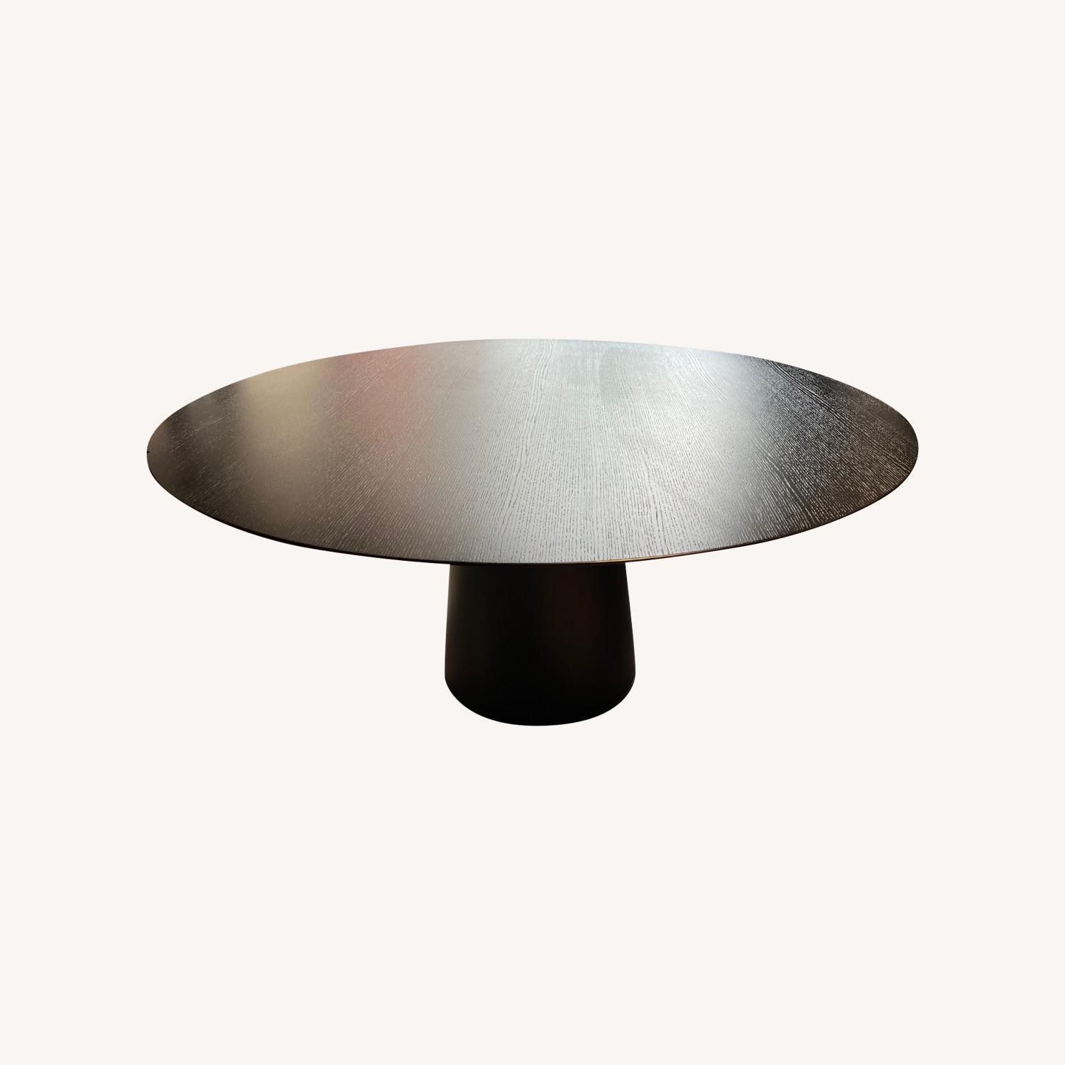 Bo-Concept 60 Inch Round Black Dining Table - image-0