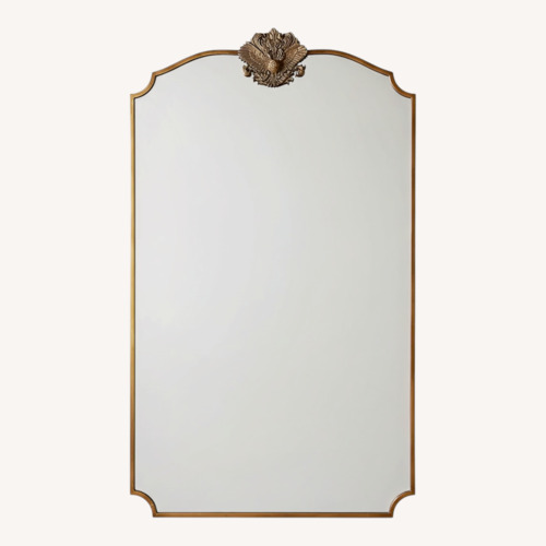 Used Large Anthropologie Wooded Manor Mirror for sale on AptDeco