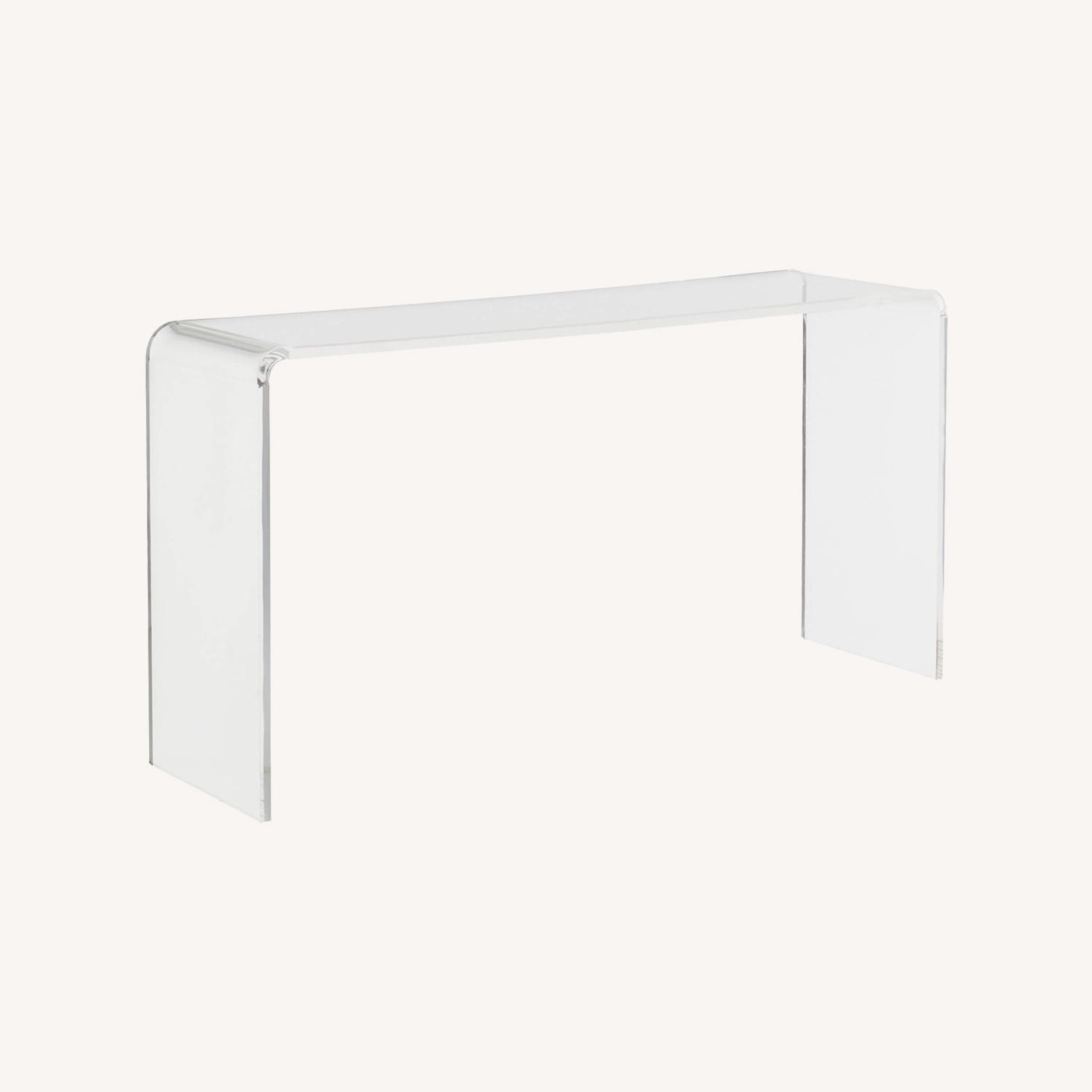CB2 Peekaboo Acrylic Console Table 56' - image-0
