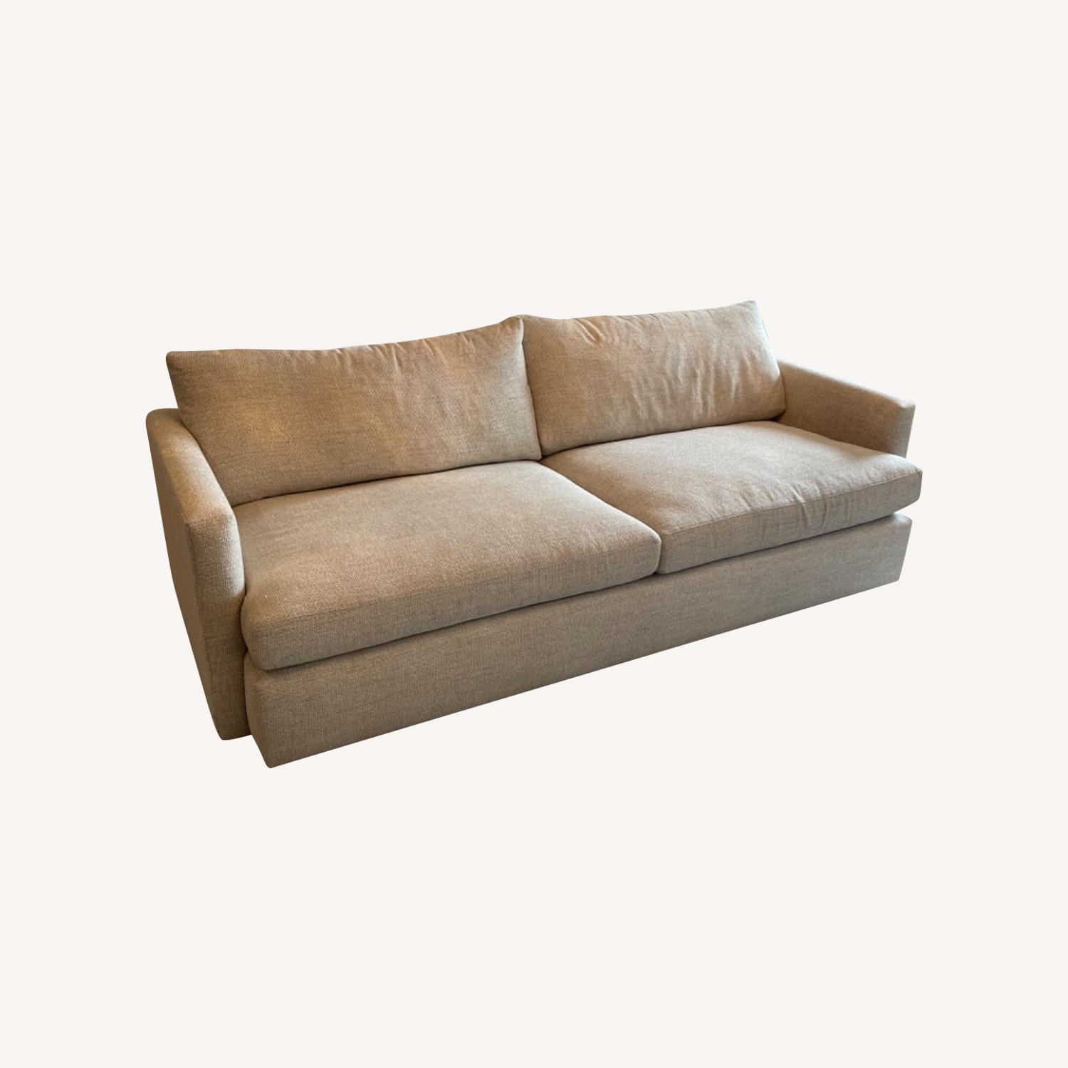 Crate & Barrel Lounge Reg Sofa 93 Taft Cement Outlet Sofa AptDeco