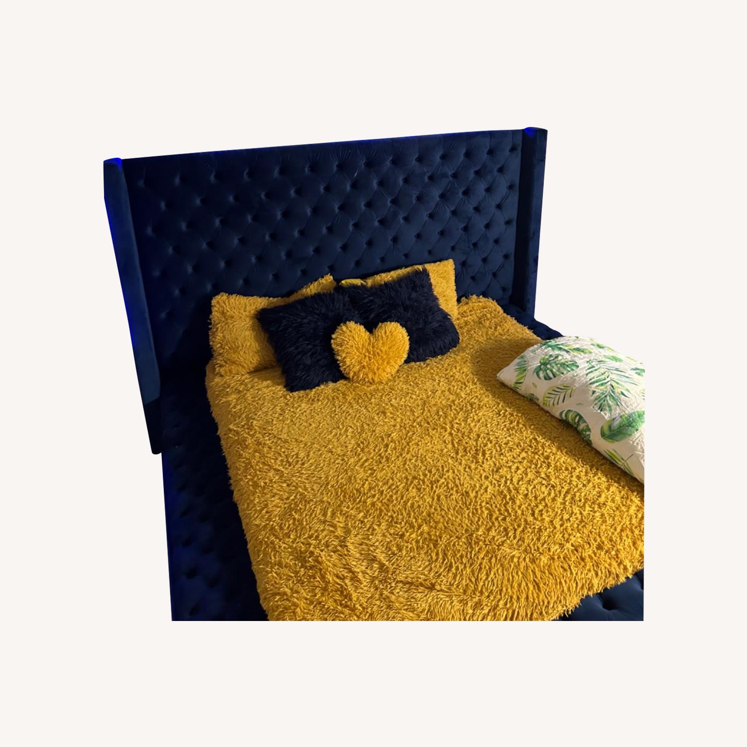 Wayfair Royal Blue King Bed - image-0