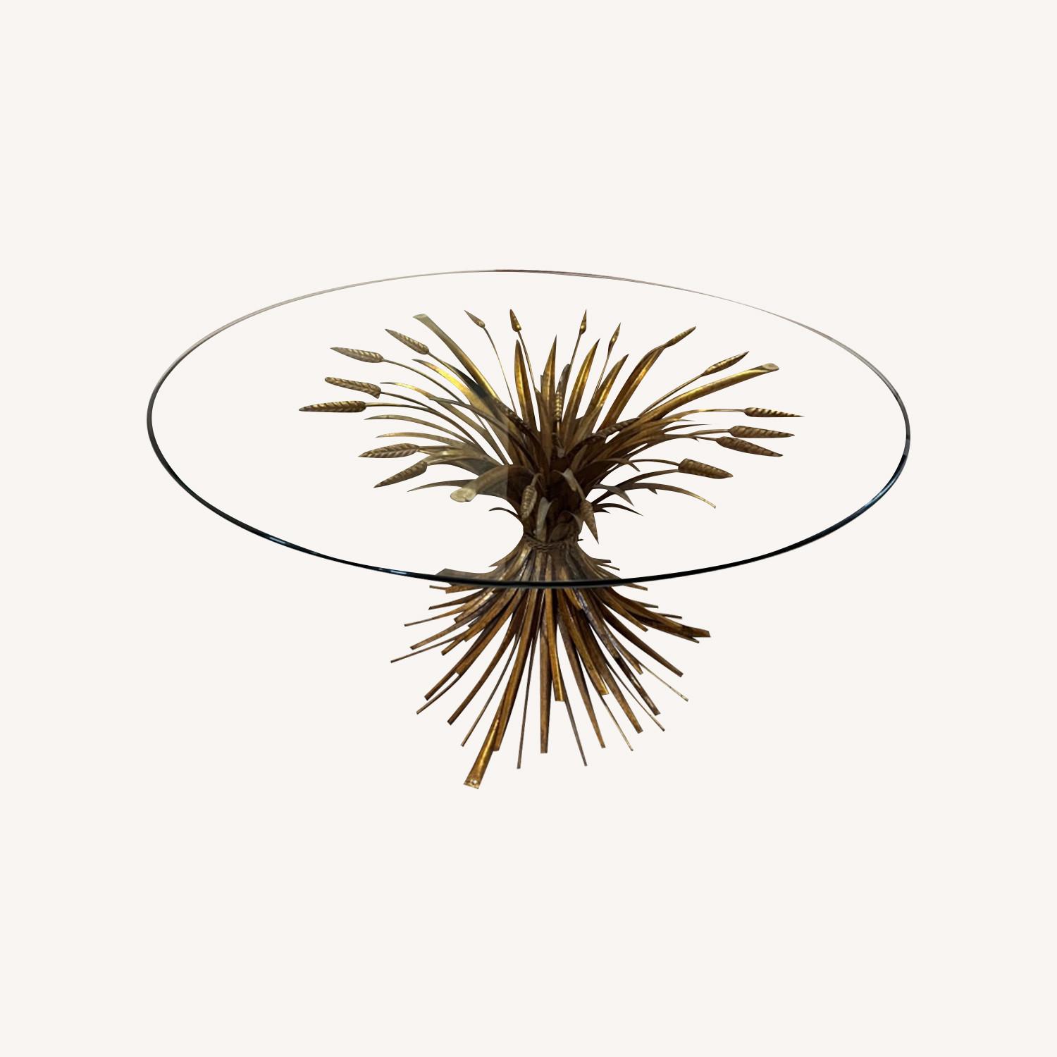 Vintage Sheaf of Wheat Coffee Table 1950s - image-0