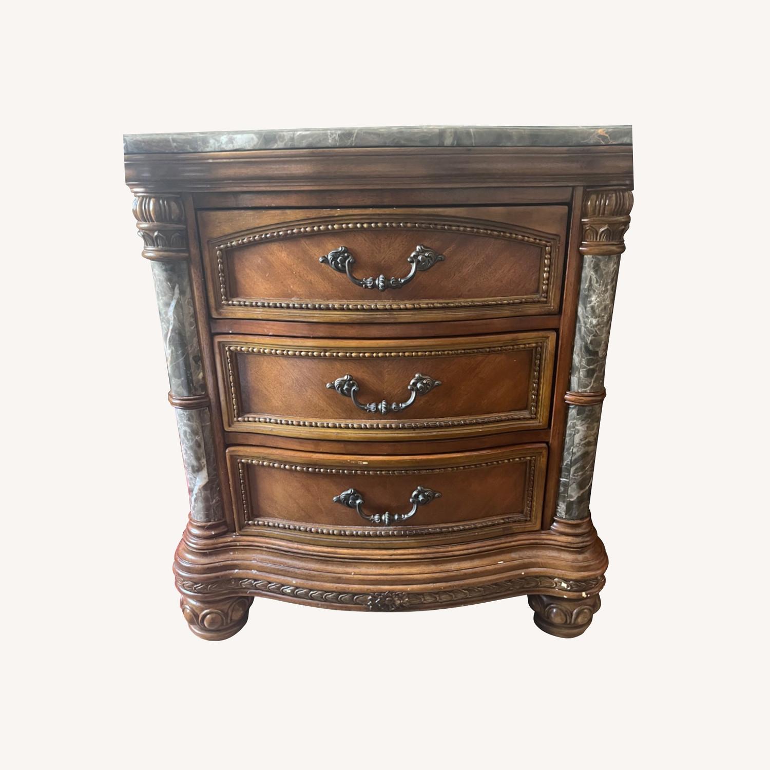 Ashley Furniture Vintage Marble Nightstands AptDeco