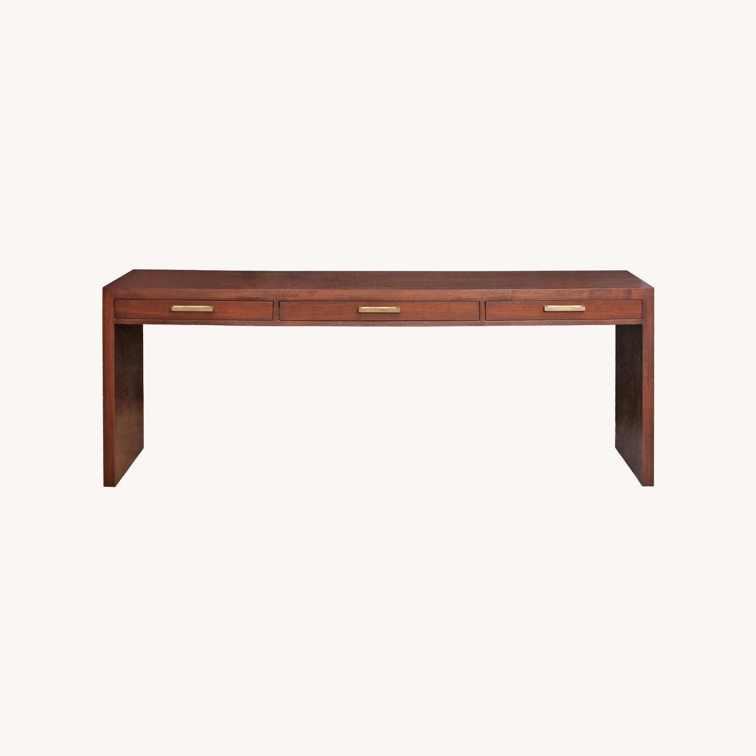 Modern Three Drawer Desk - Console - image-0