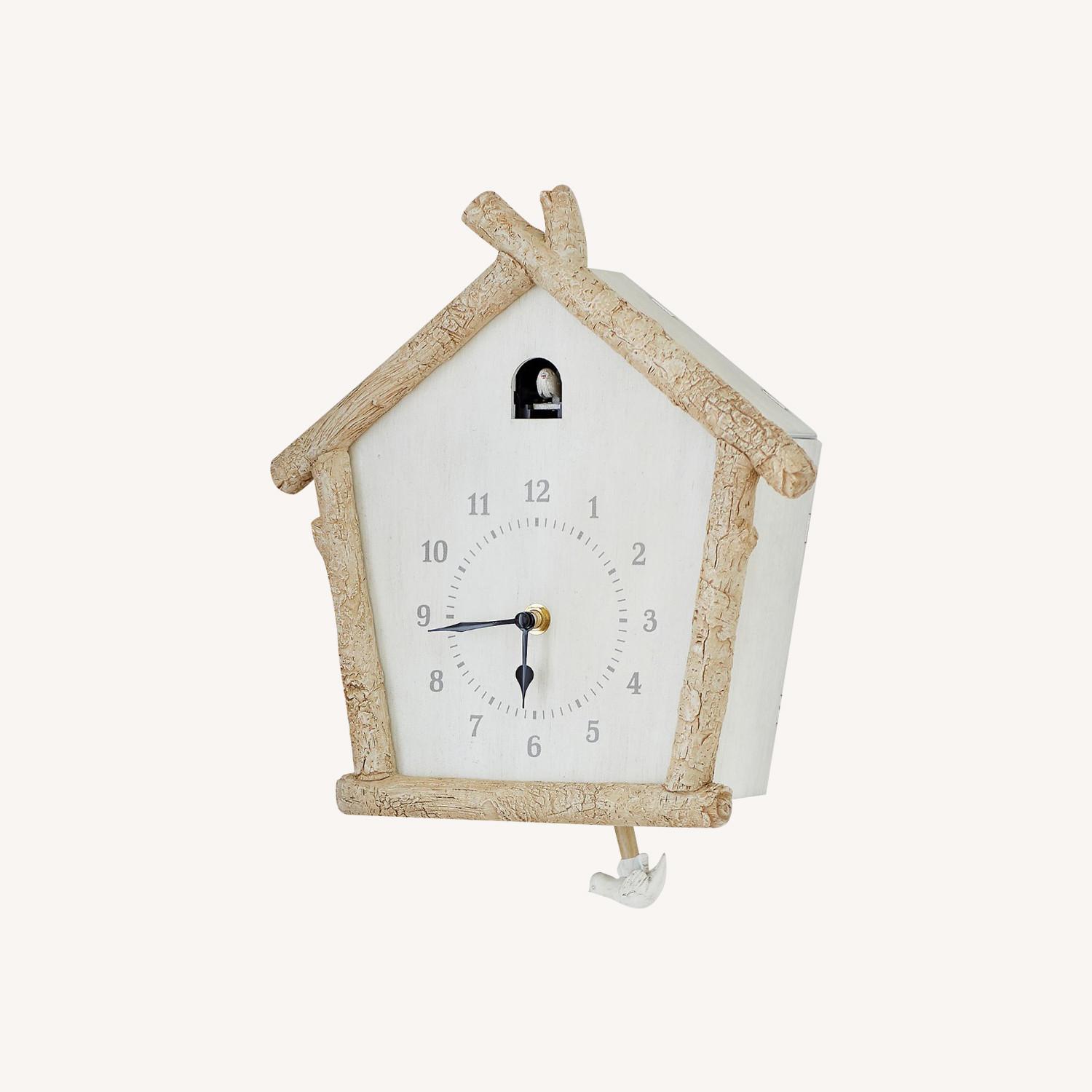 Pottery Barn Birch Cuckoo Clock - AptDeco