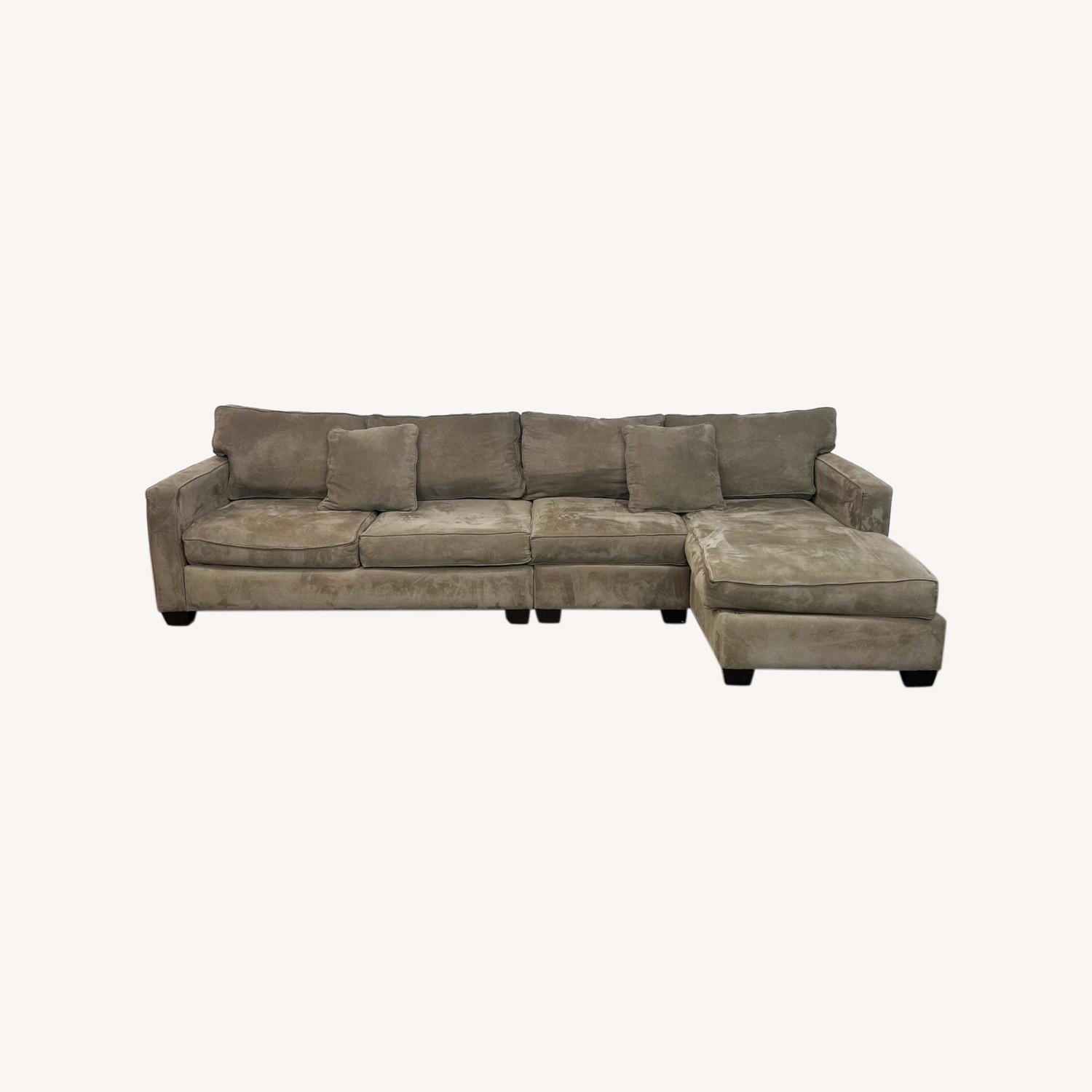 Crate and Barrel Bradford Sectional With Chaise - image-0