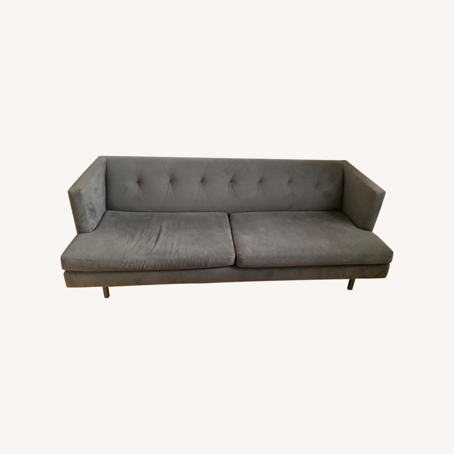 CB2 Soft Grey Couch - image-0