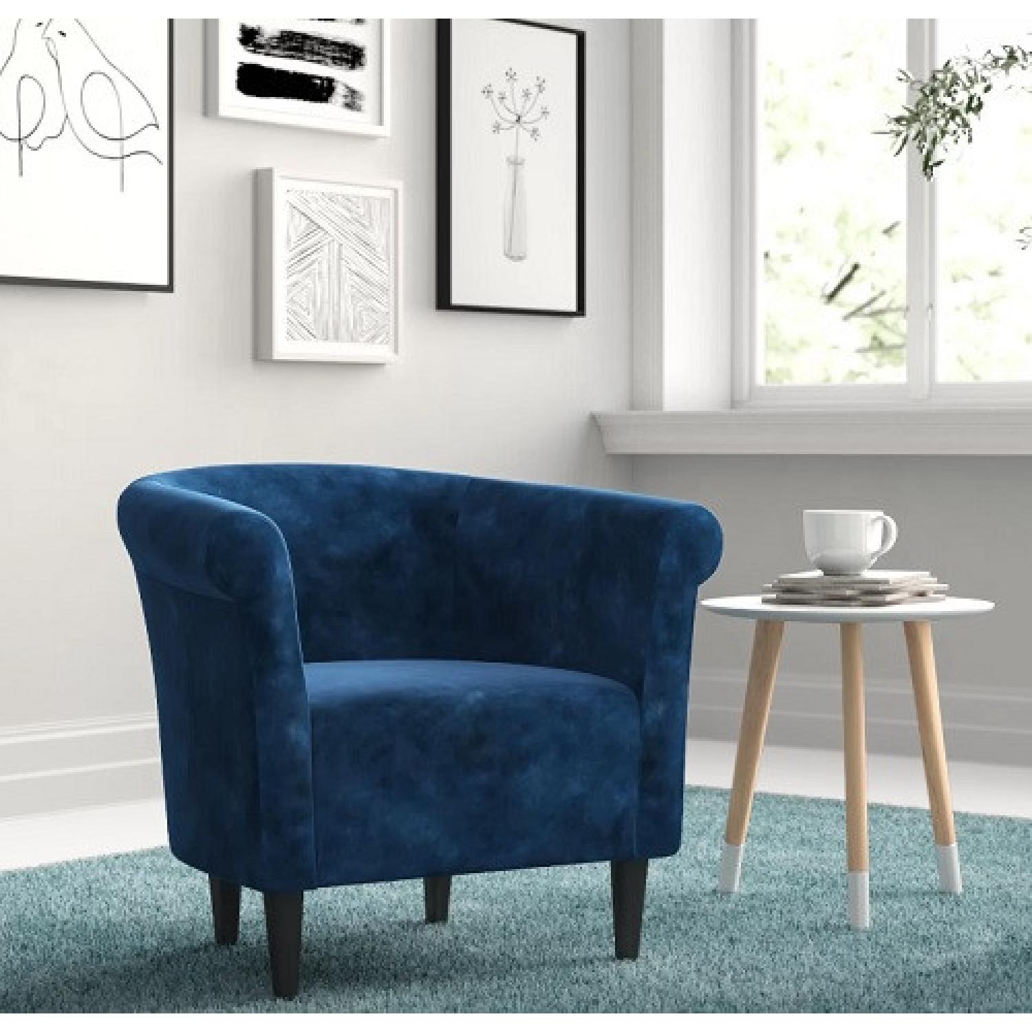Wayfair Blue Armchair - image-4