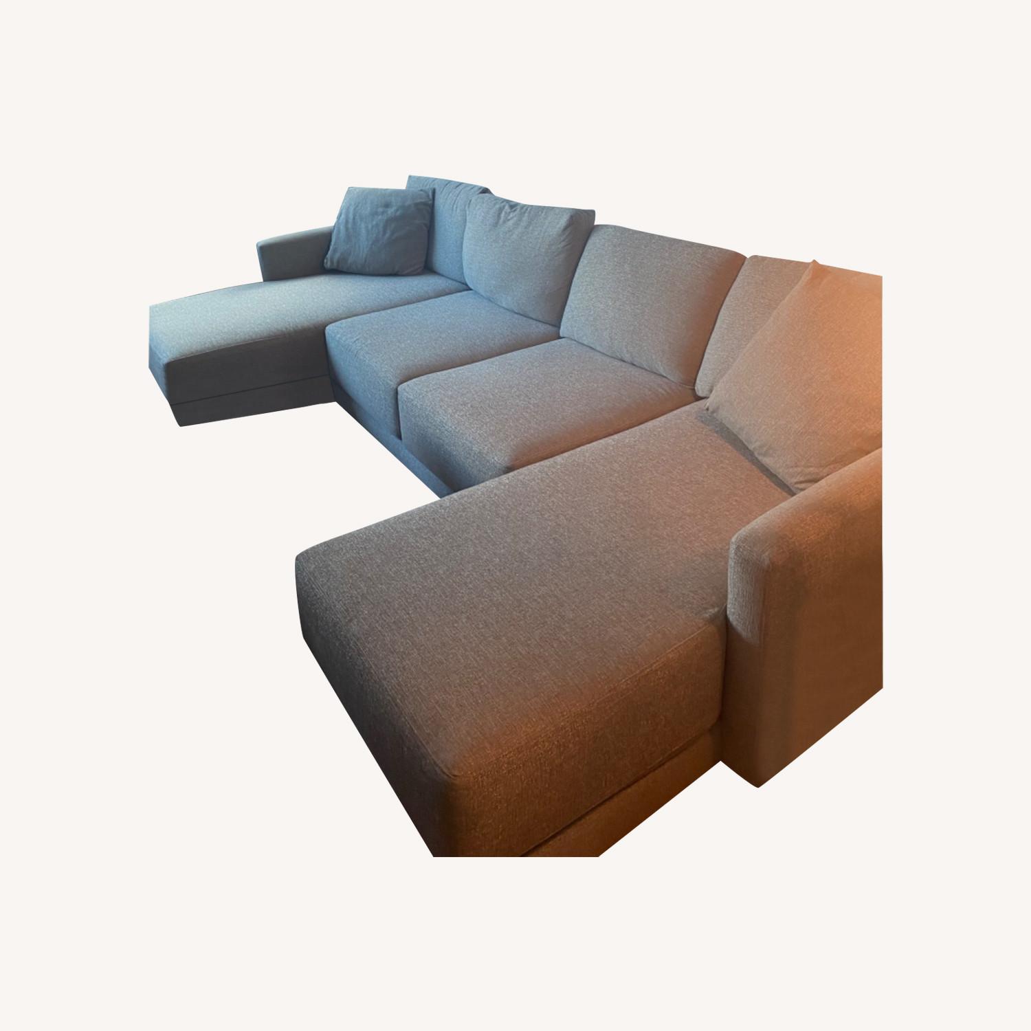 Crate & Barrel Double Chaise Sofa - image-0