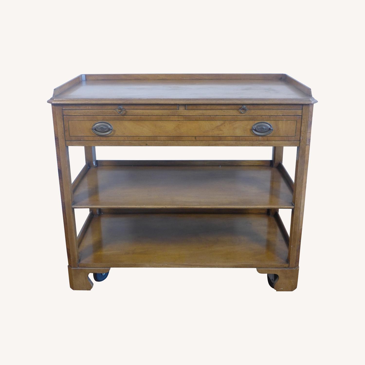 Old Colony Rolling Sideboard/Buffet/Bar Cart - image-0