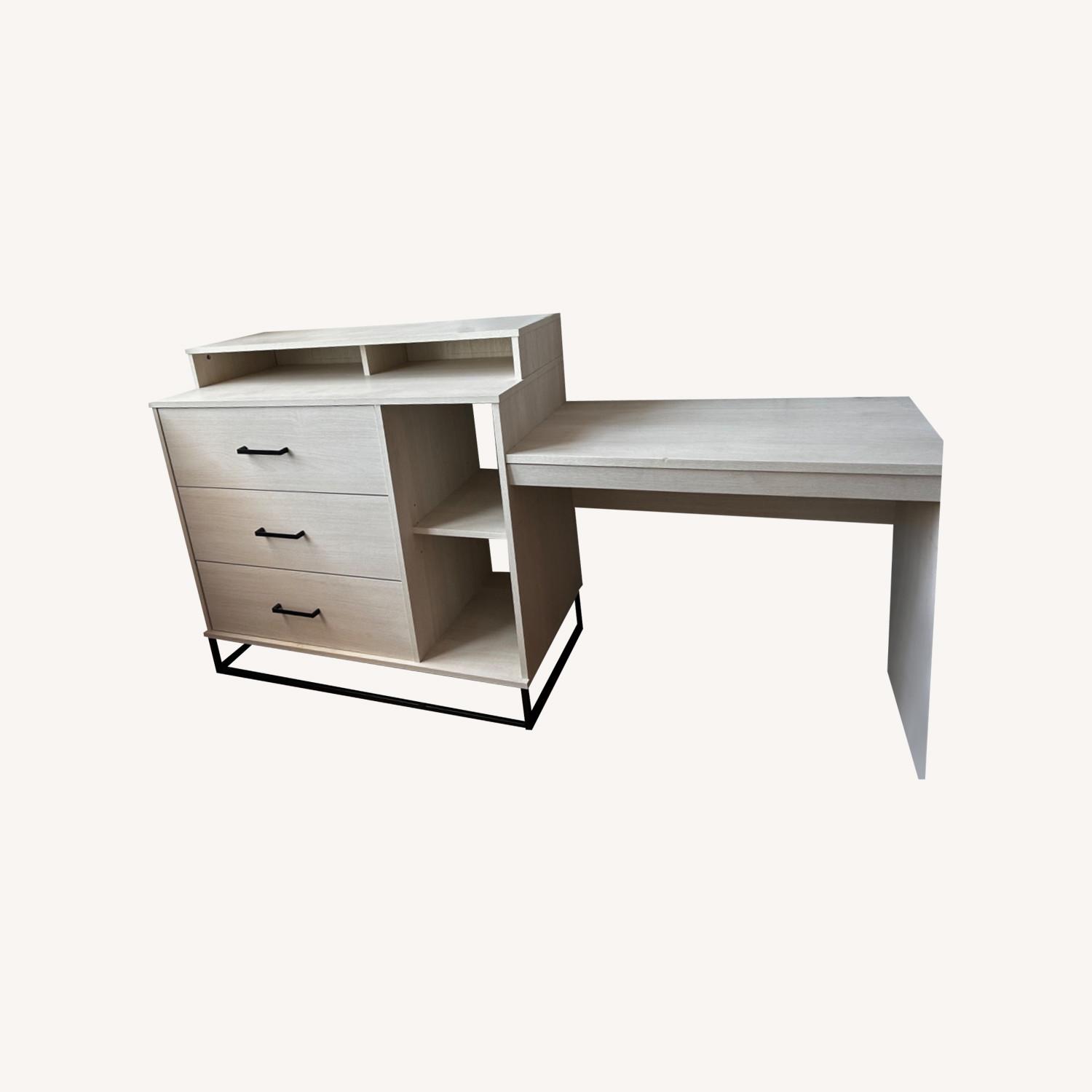 Kelly 3-in-1 Media Dresser and Desk Combo - image-0