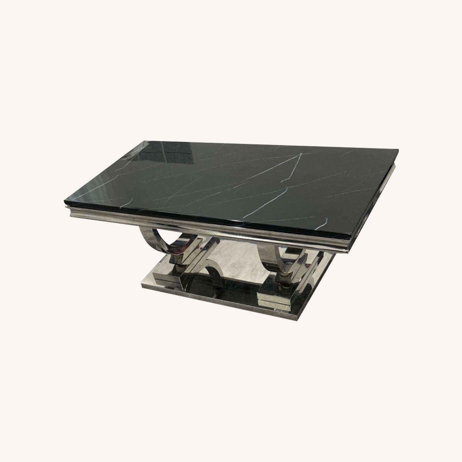 Black and Silver Coffee Table - image-0