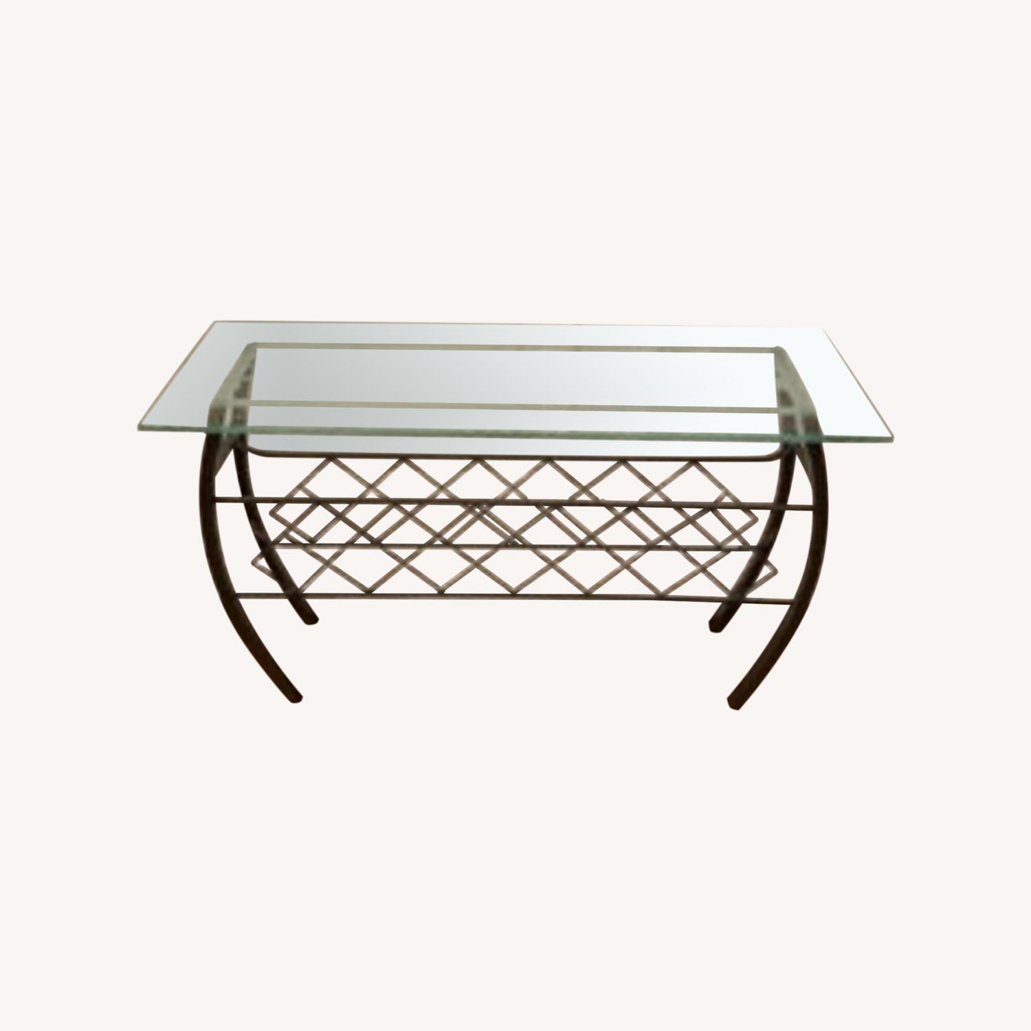 Glass Wine Rack Side Table - image-0
