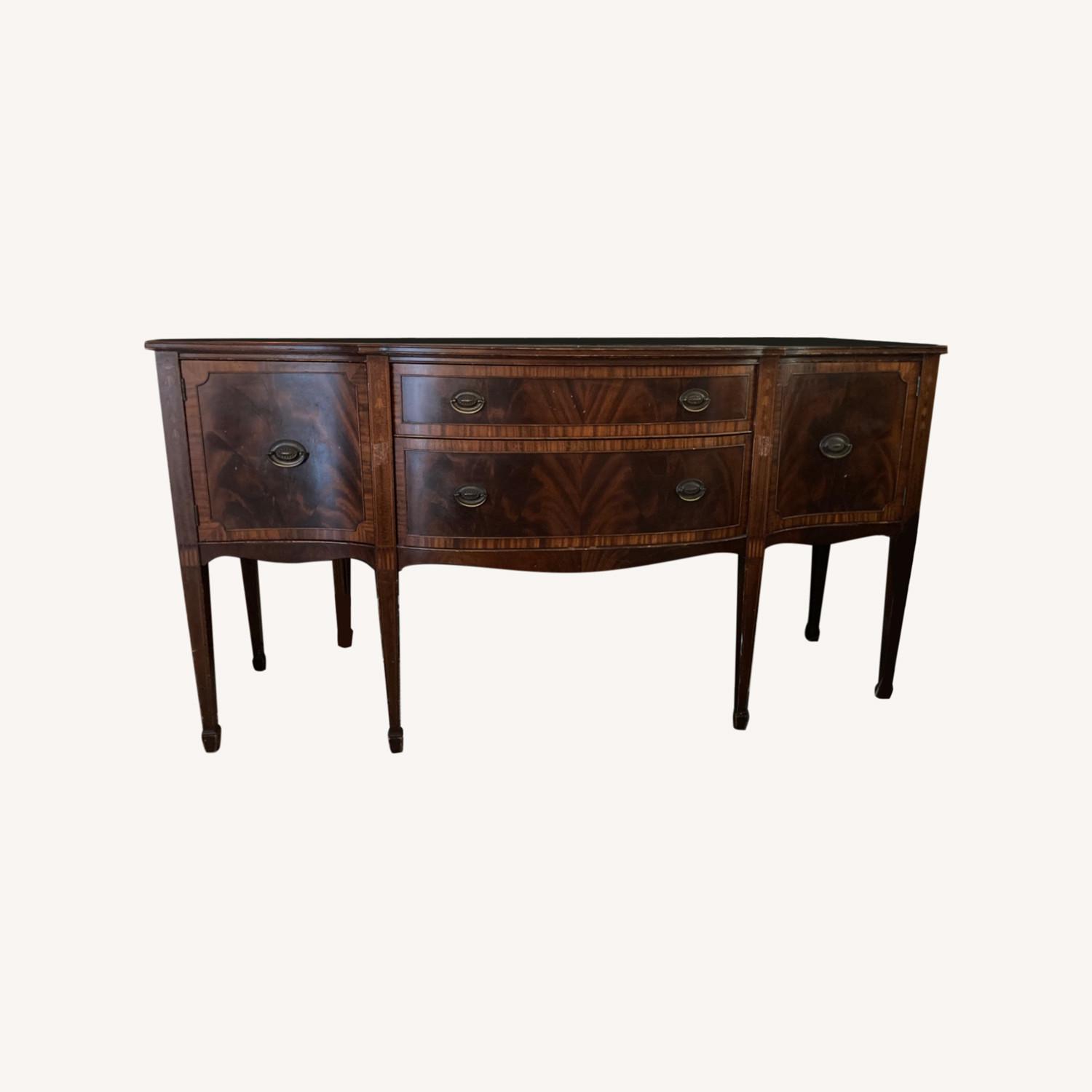 Antique Wooden Console - image-0
