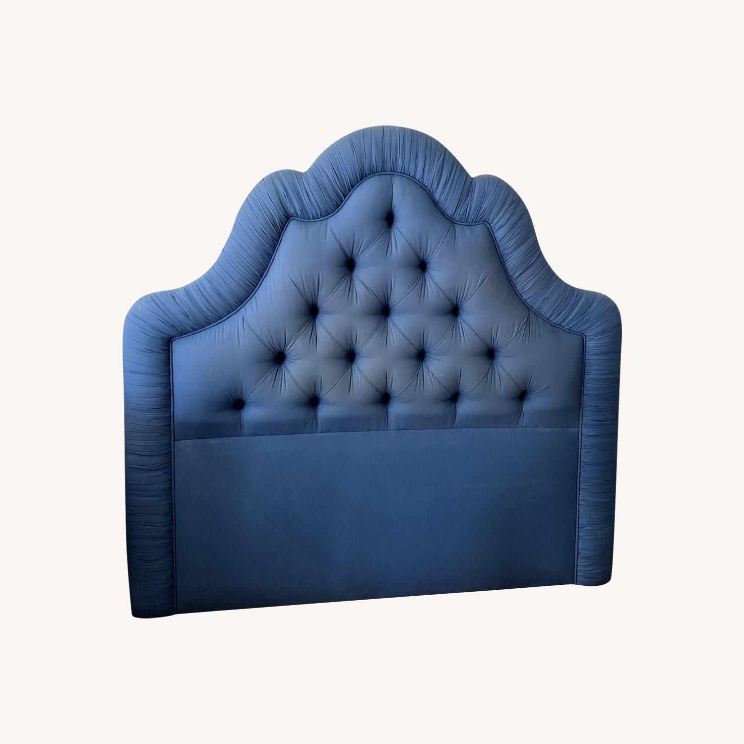 Custom Blue Headboard for Queen or Full size Bed - image-0