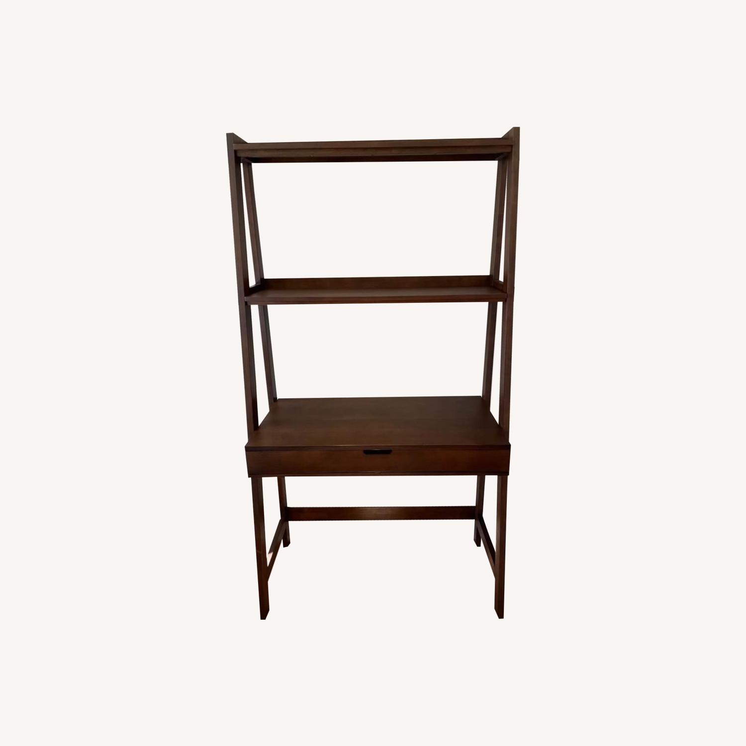 World Market Wood Ladder Desk - image-0