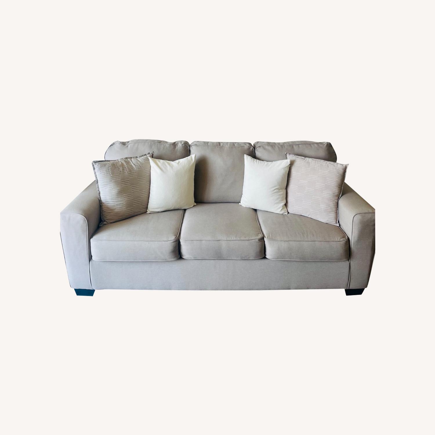 Ashley Furniture Neutral Sofa - image-0