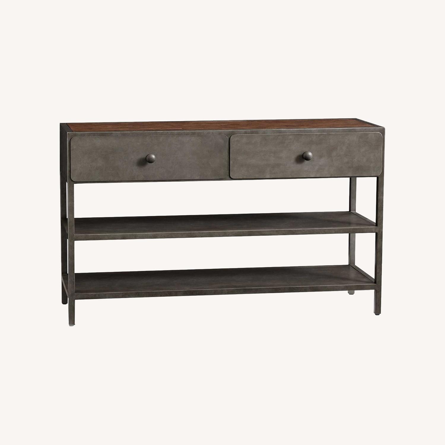 Pottery Barn Rustic Reclaimed Wood Console Table - image-0