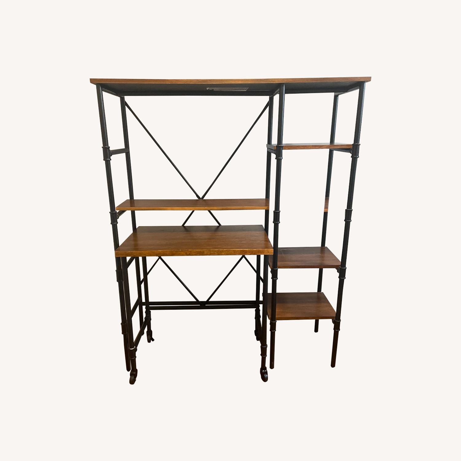 Bookcase with Rollaway Desk - image-0