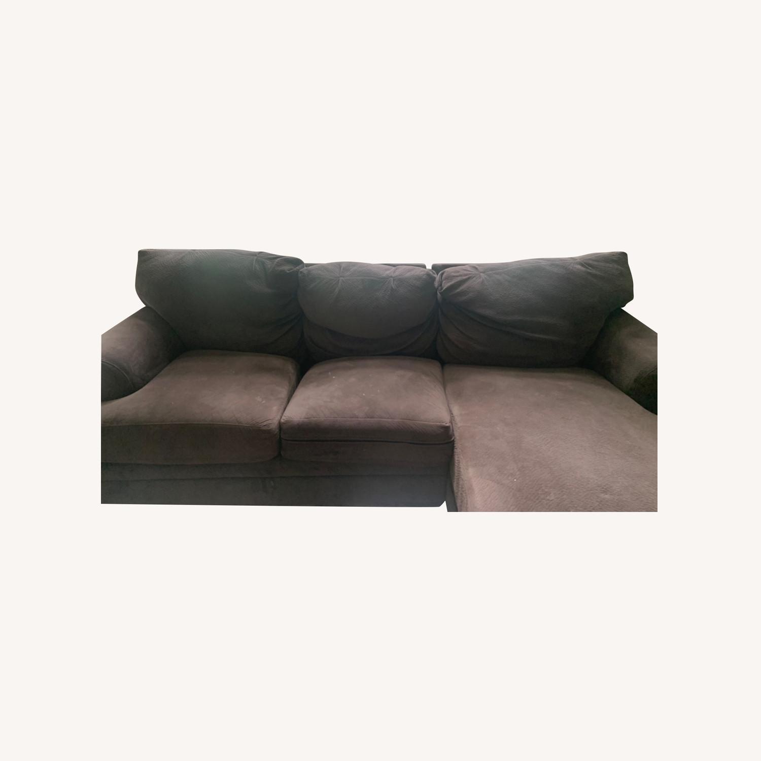 Bob's Discount Furniture Dark Brown Sectional - image-0