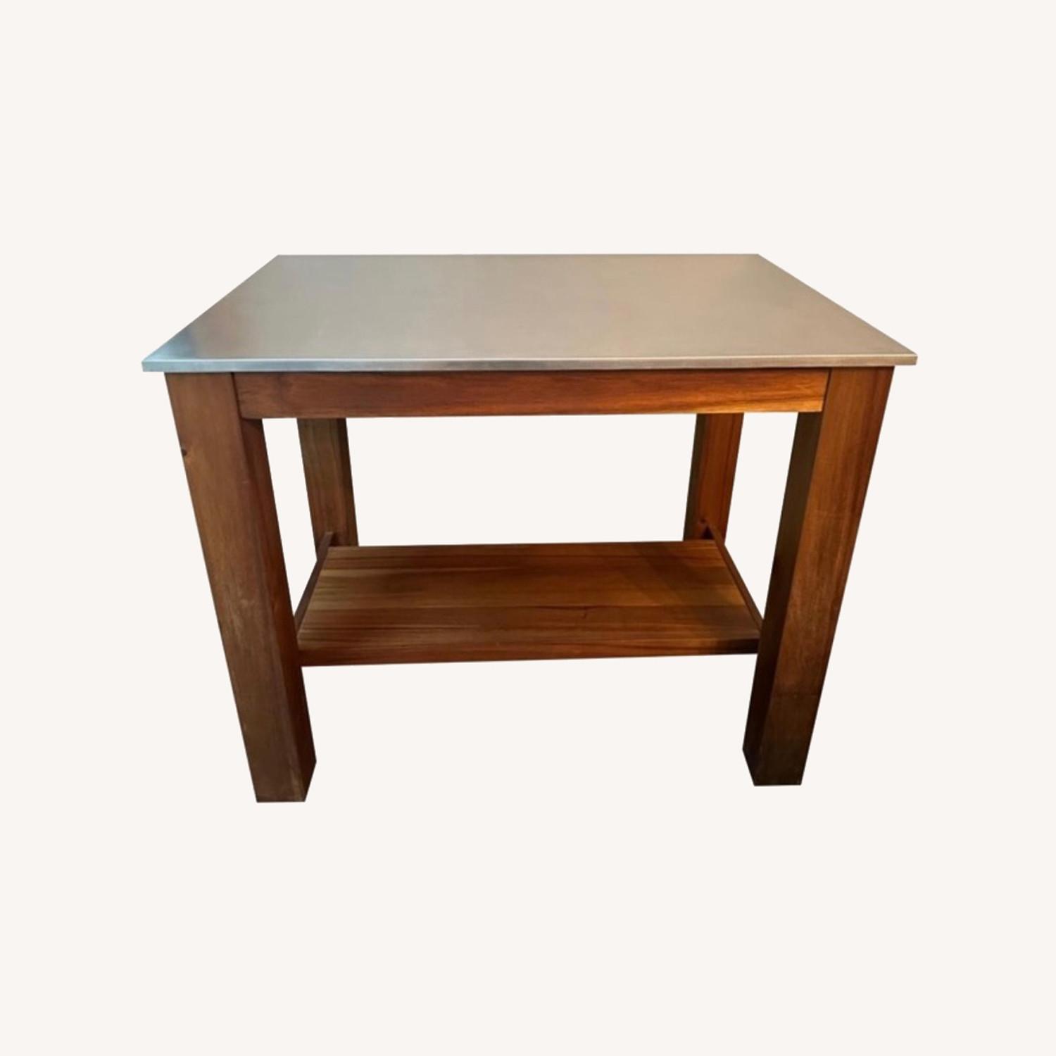 West Elm Rustic Kitchen Island - image-0