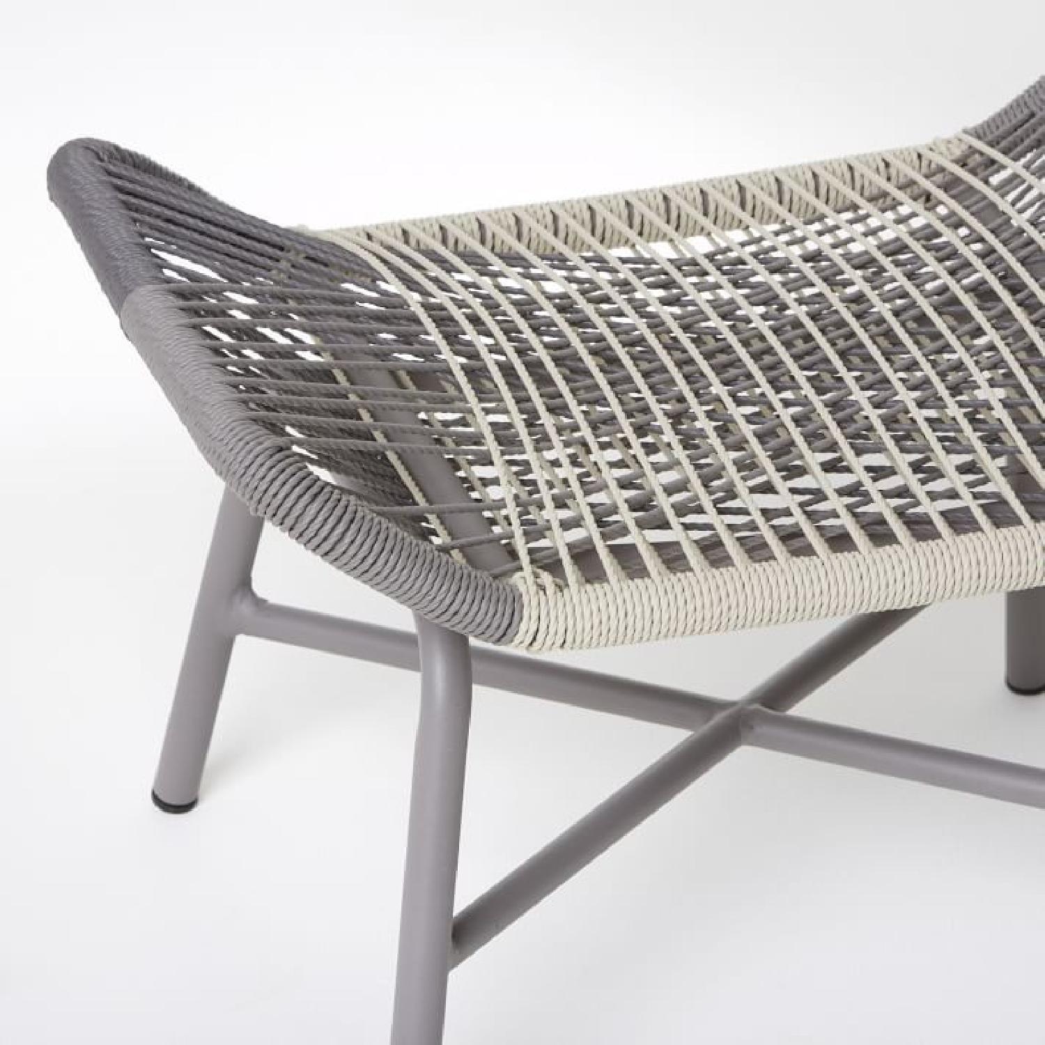 West Elm Huron Outdoor Lounge Chair + Ottoman - image-6