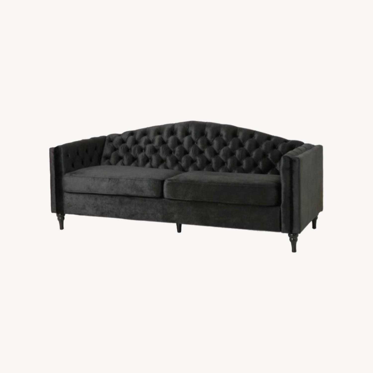 Chic Velvet Sofa - image-0