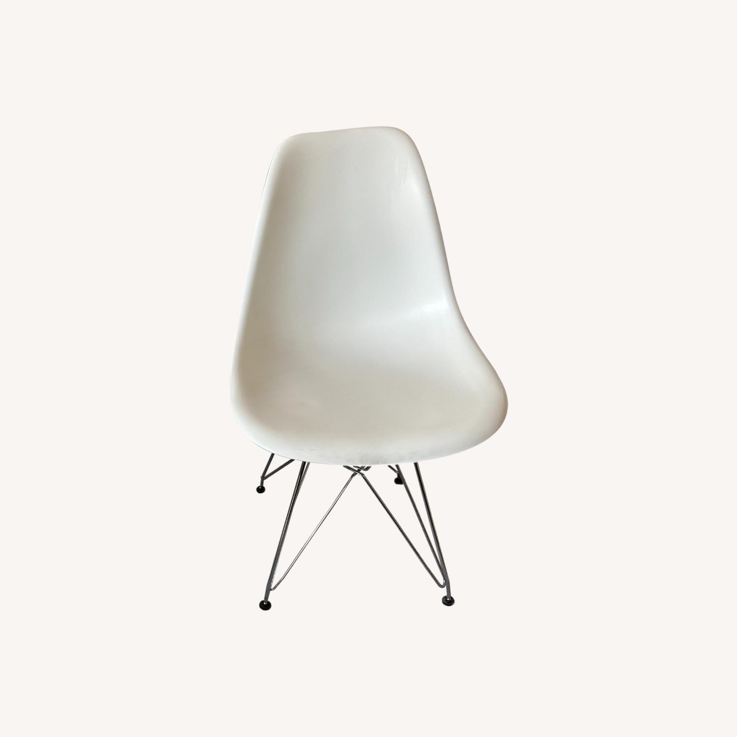 White Metal Dining Chairs (Set of 2) - image-0