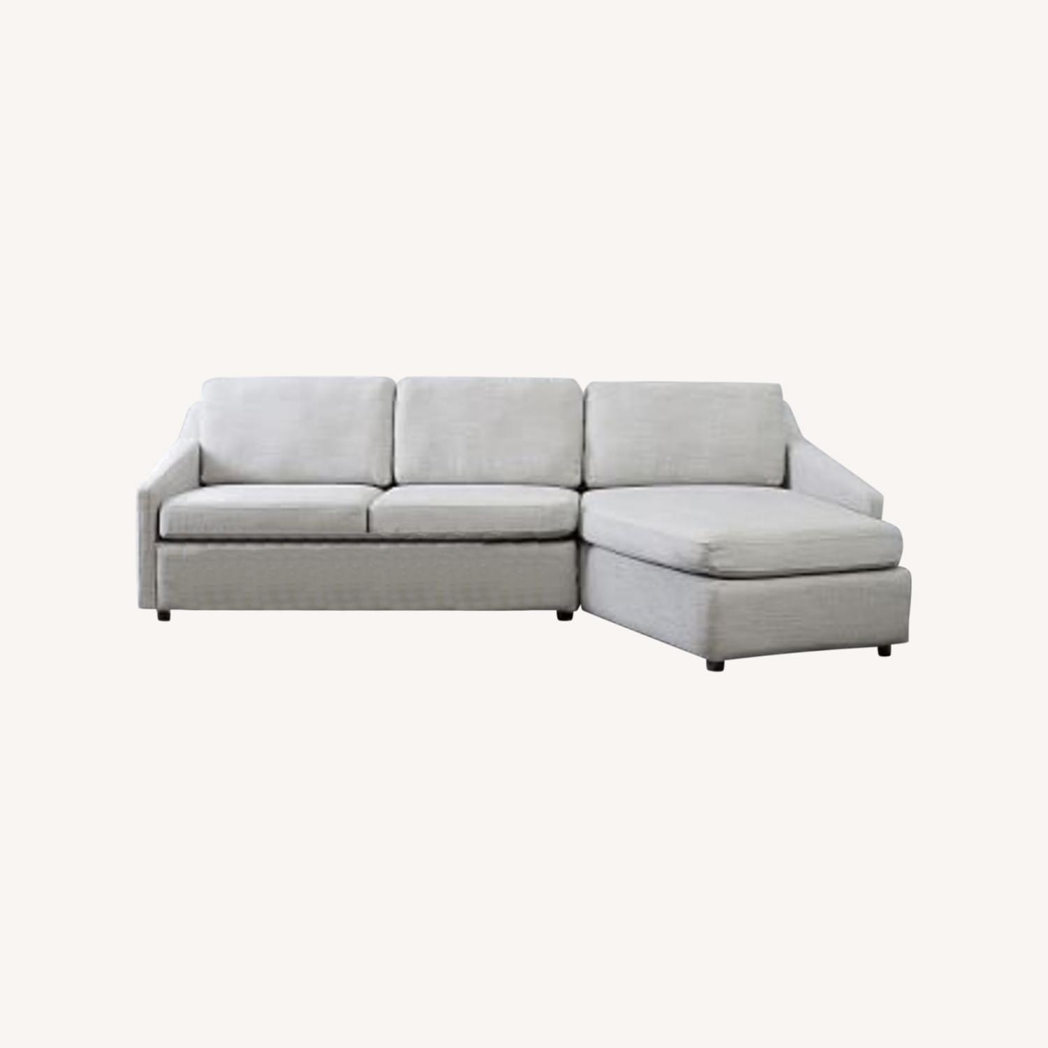 West Elm Trapez Chaise Sofa - image-0