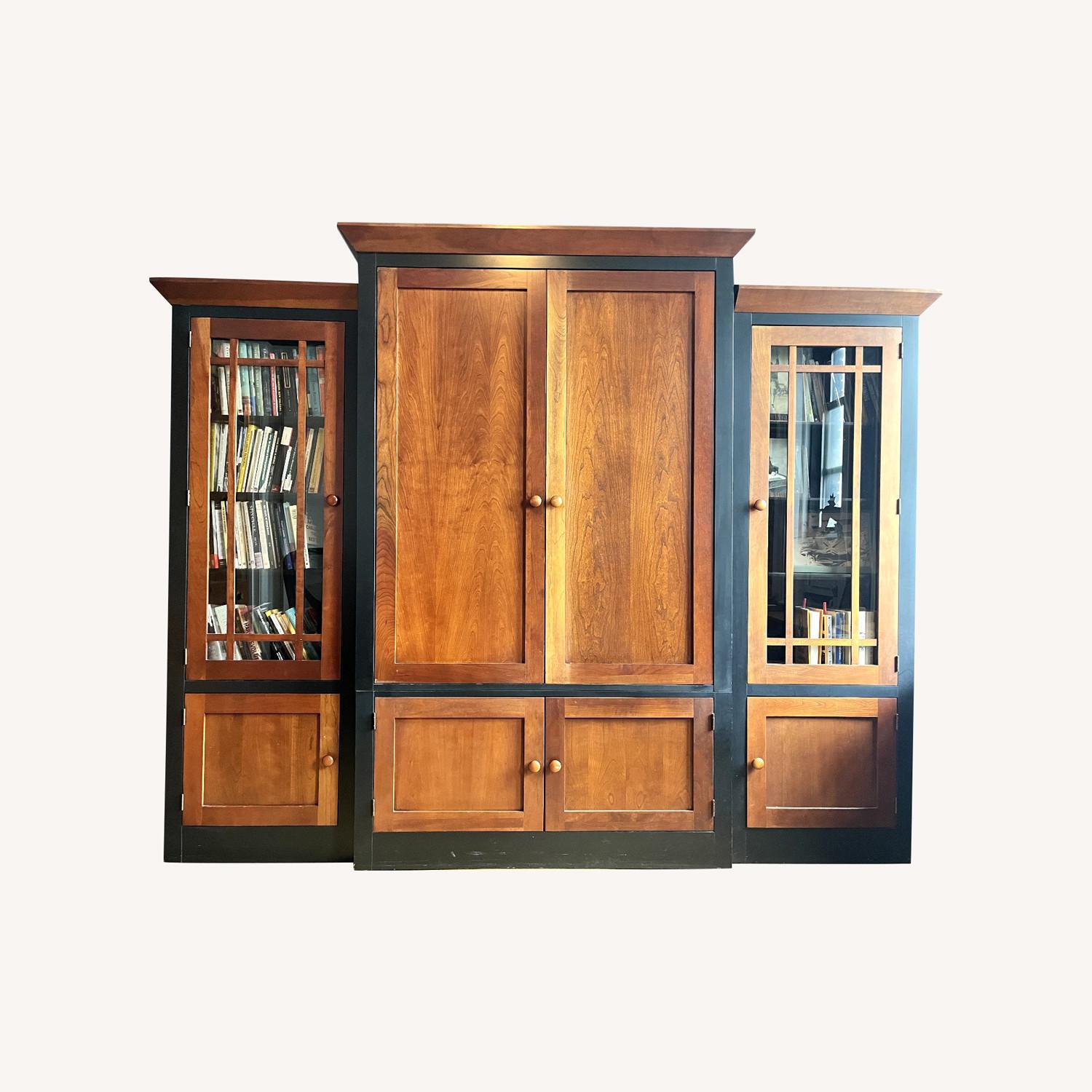 Ethan Allen Cherry Media Cabinet - image-0