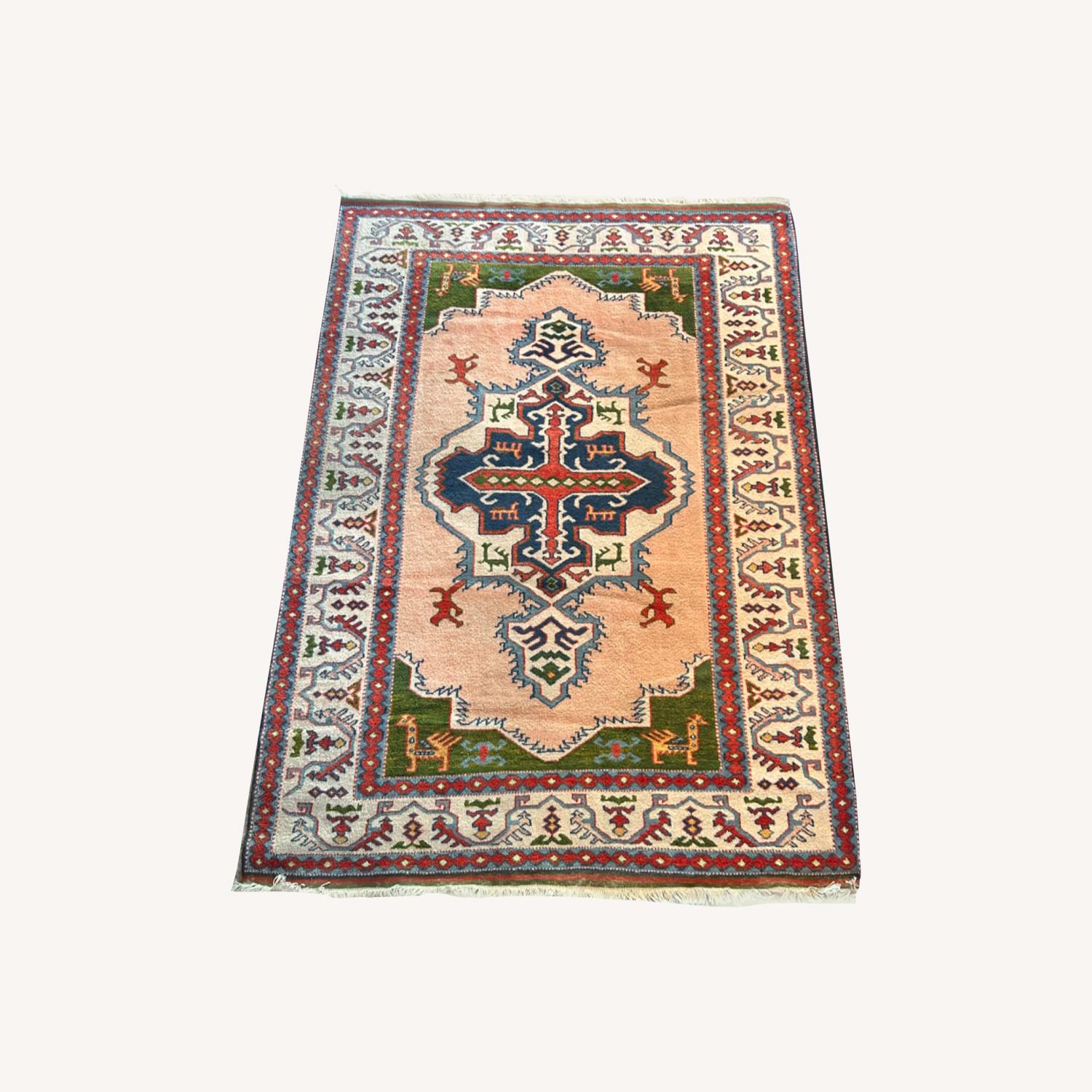 Revival Pink and Green Area Rug - image-0