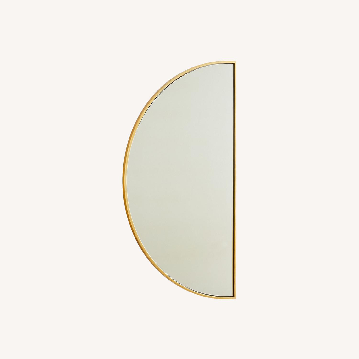 West Elm Half-Moon Metal Wall Mirror - Large - image-0