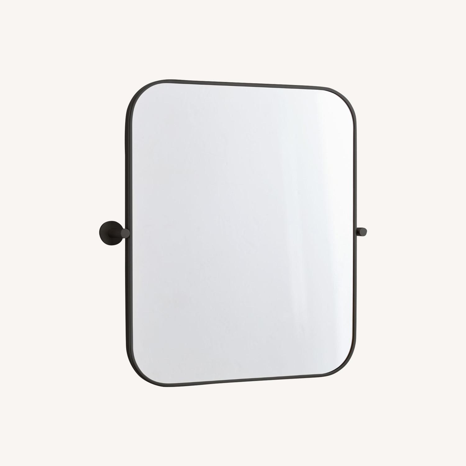West Elm Metal Frame Pivot Wall Mirror - Rectangle - image-0