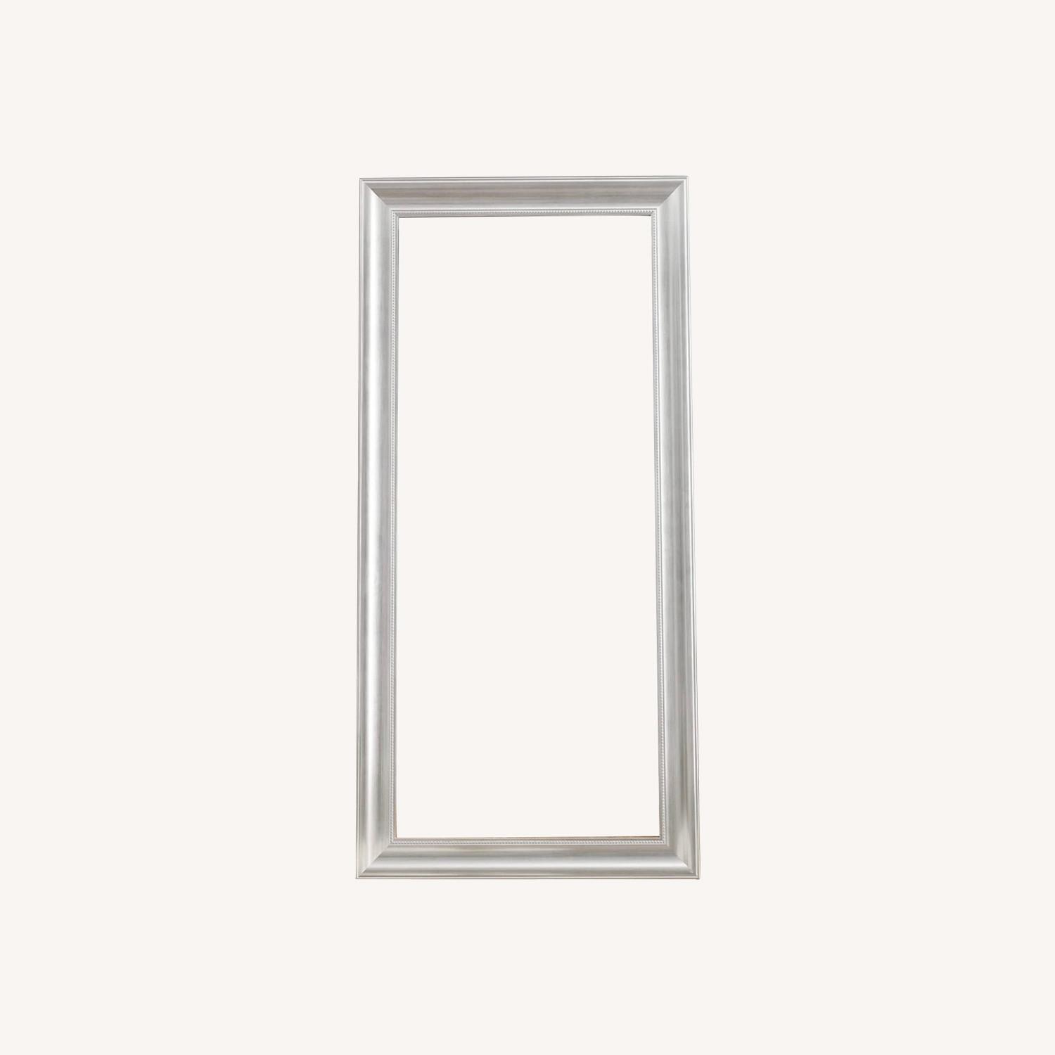 Silver Beaded Floor Mirror AptDeco