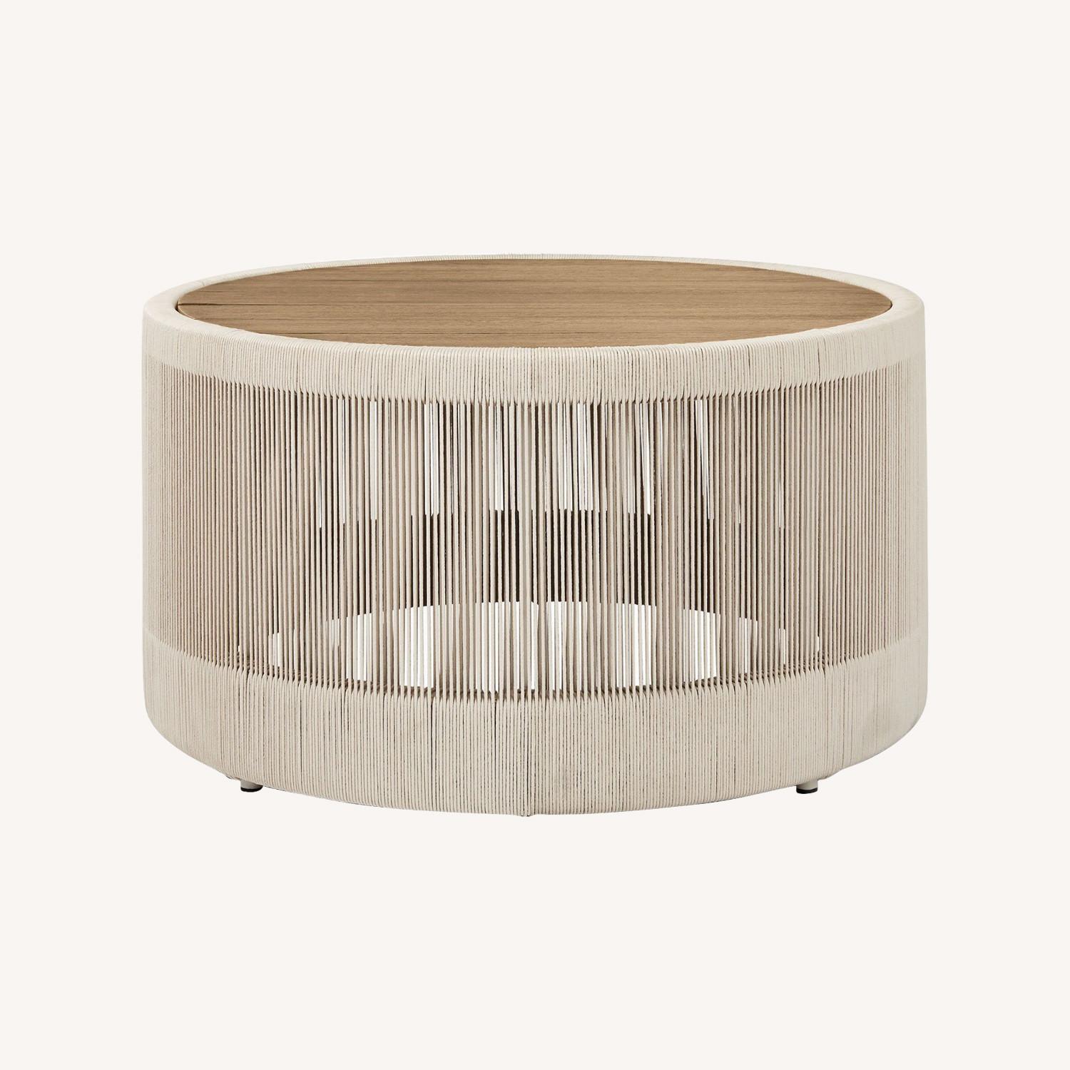 West Elm Porto Outdoor Round Coffee Table  - image-0