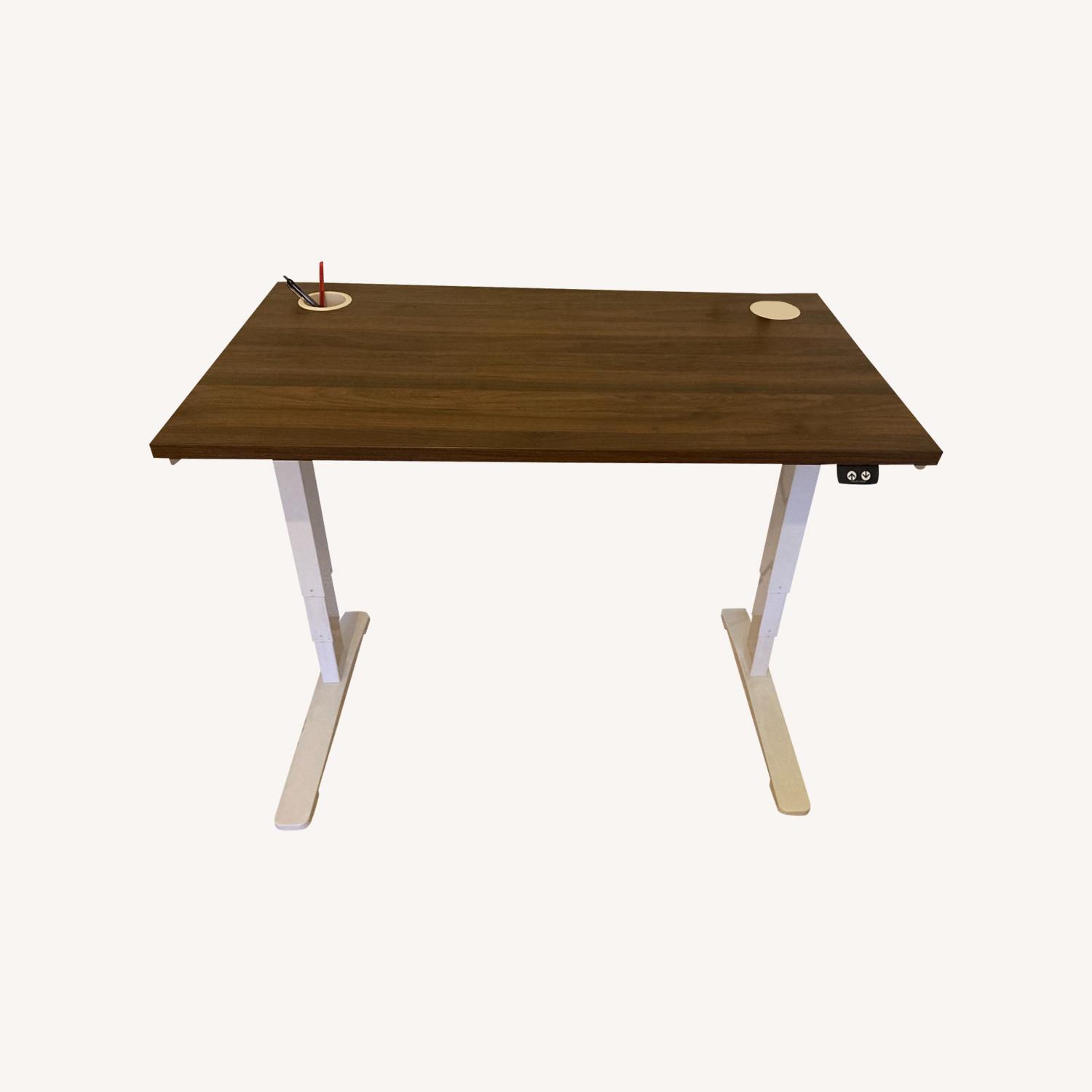 24" Deep Walnut UPLIFT Standing Desk - image-0