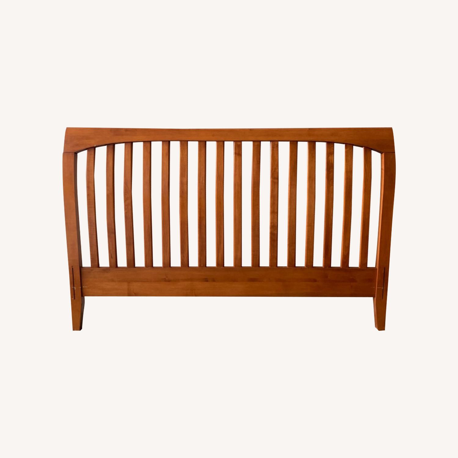 Solid Wood Queen Headboard - image-0