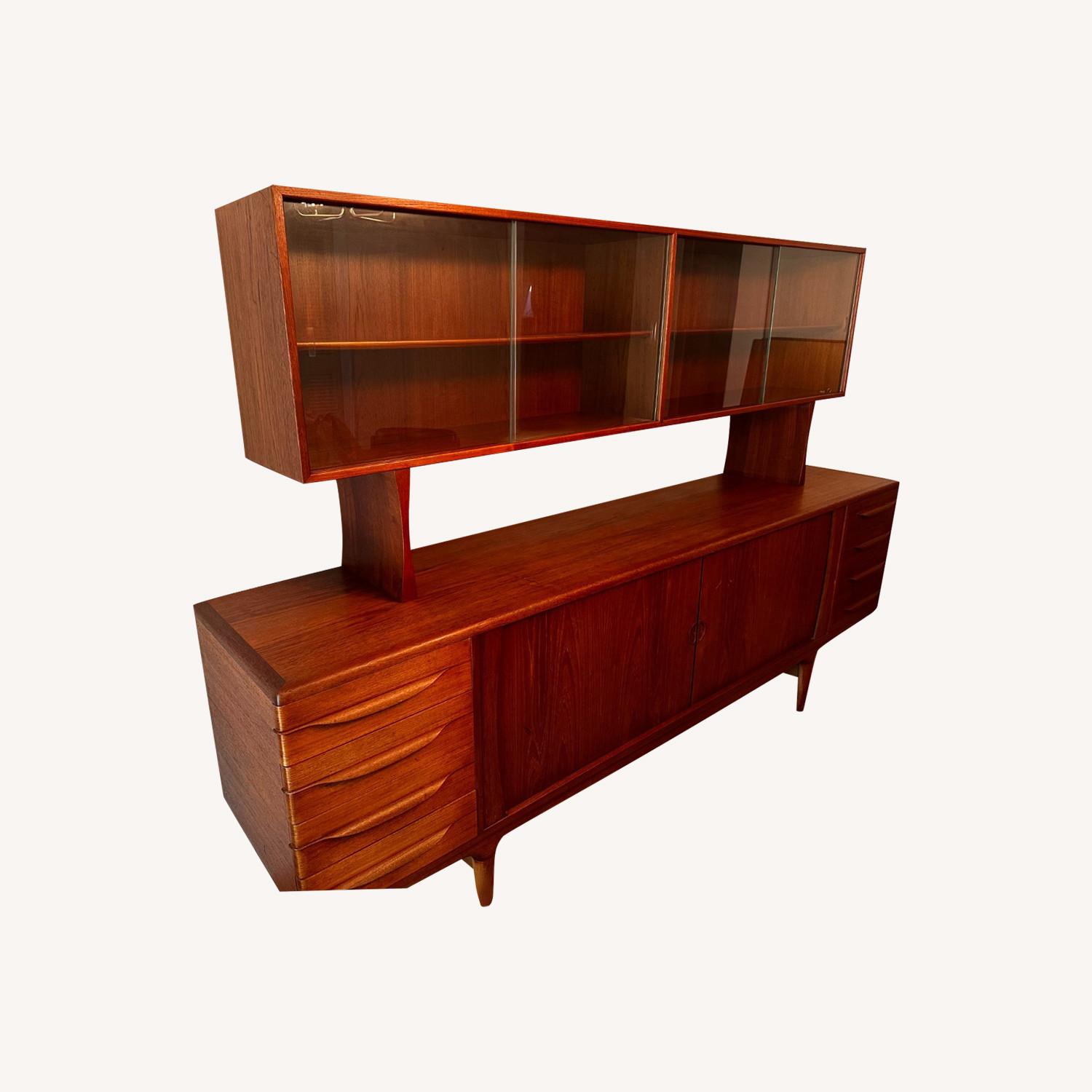 Vintage Teak Dining Hutch - image-0