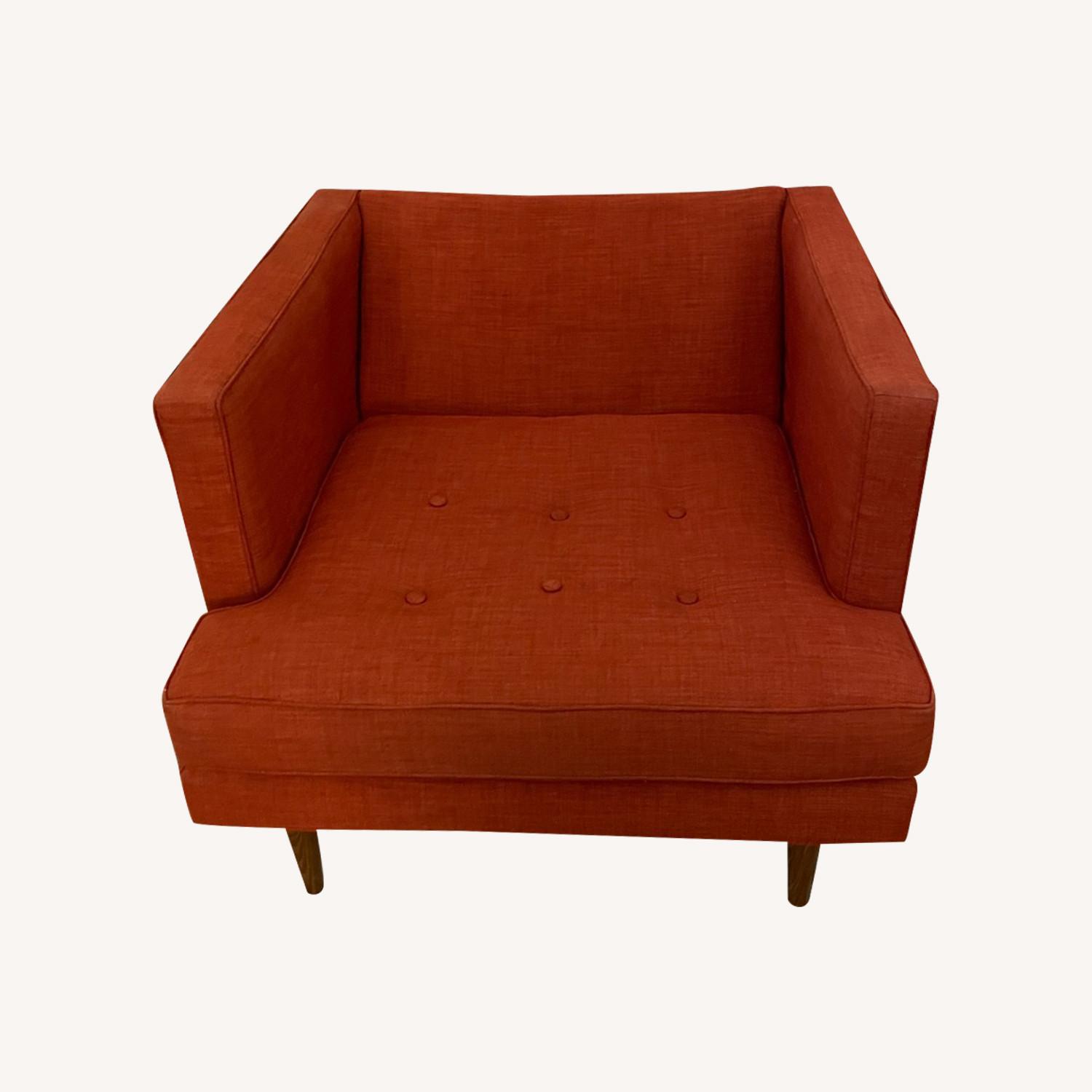West Elm Red Armchair - image-0
