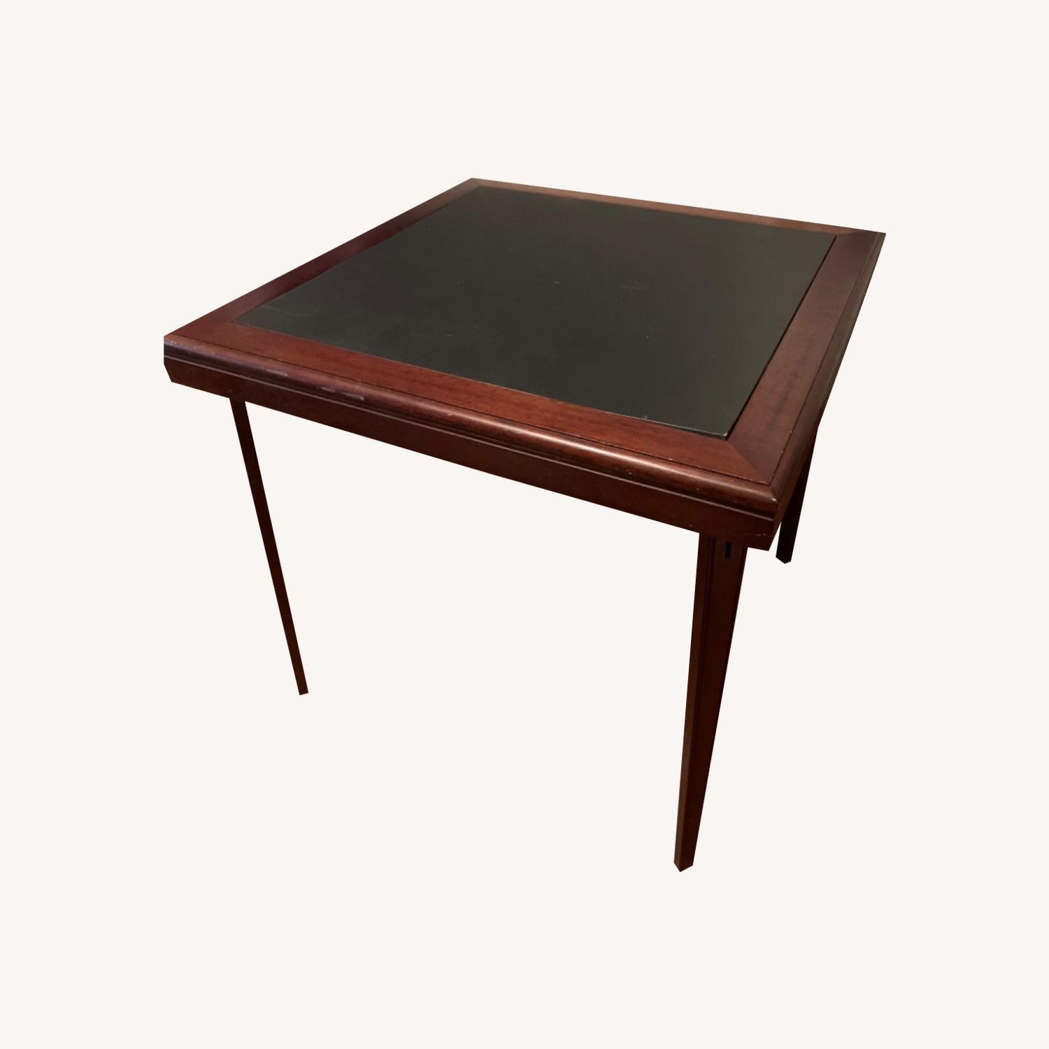 Foldable Square Wood Game Table - image-0