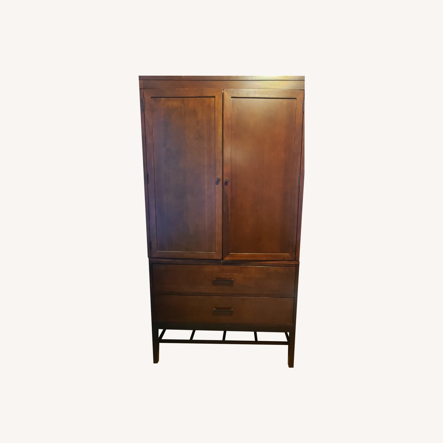 Bowery Hill TV Wardrobe Armoire in Espresso - image-0