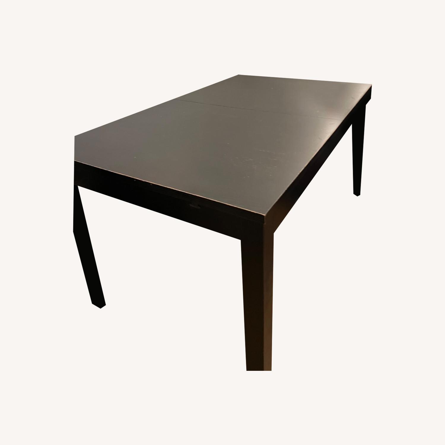 Black IKEA Extendable Dining Table - image-0