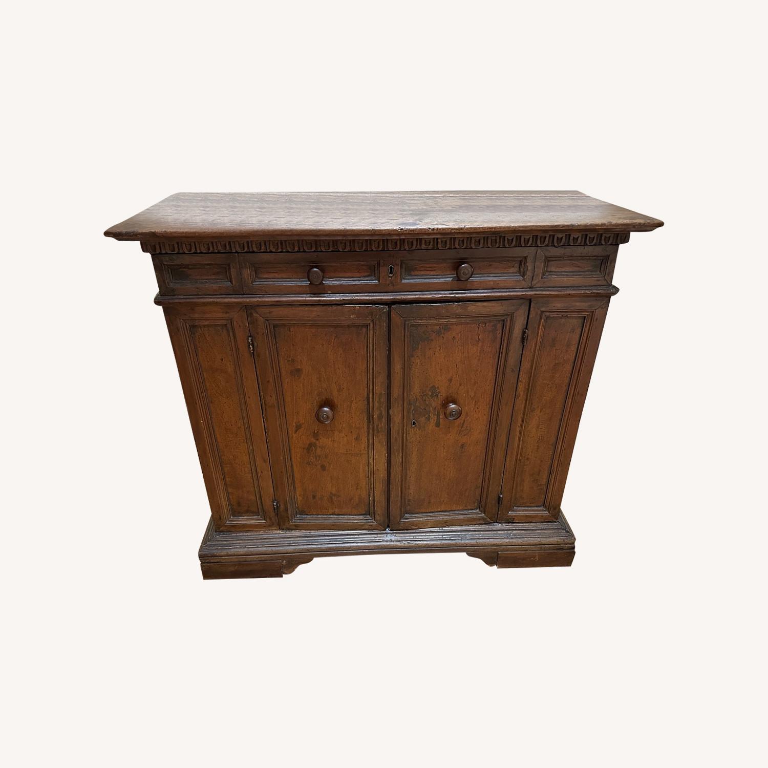 18th Century 2-Part Soft Wood Credenza - image-0