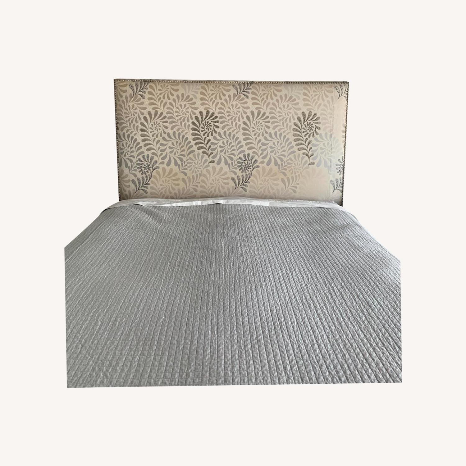 Custom made Queen size fabric Headboard - image-0