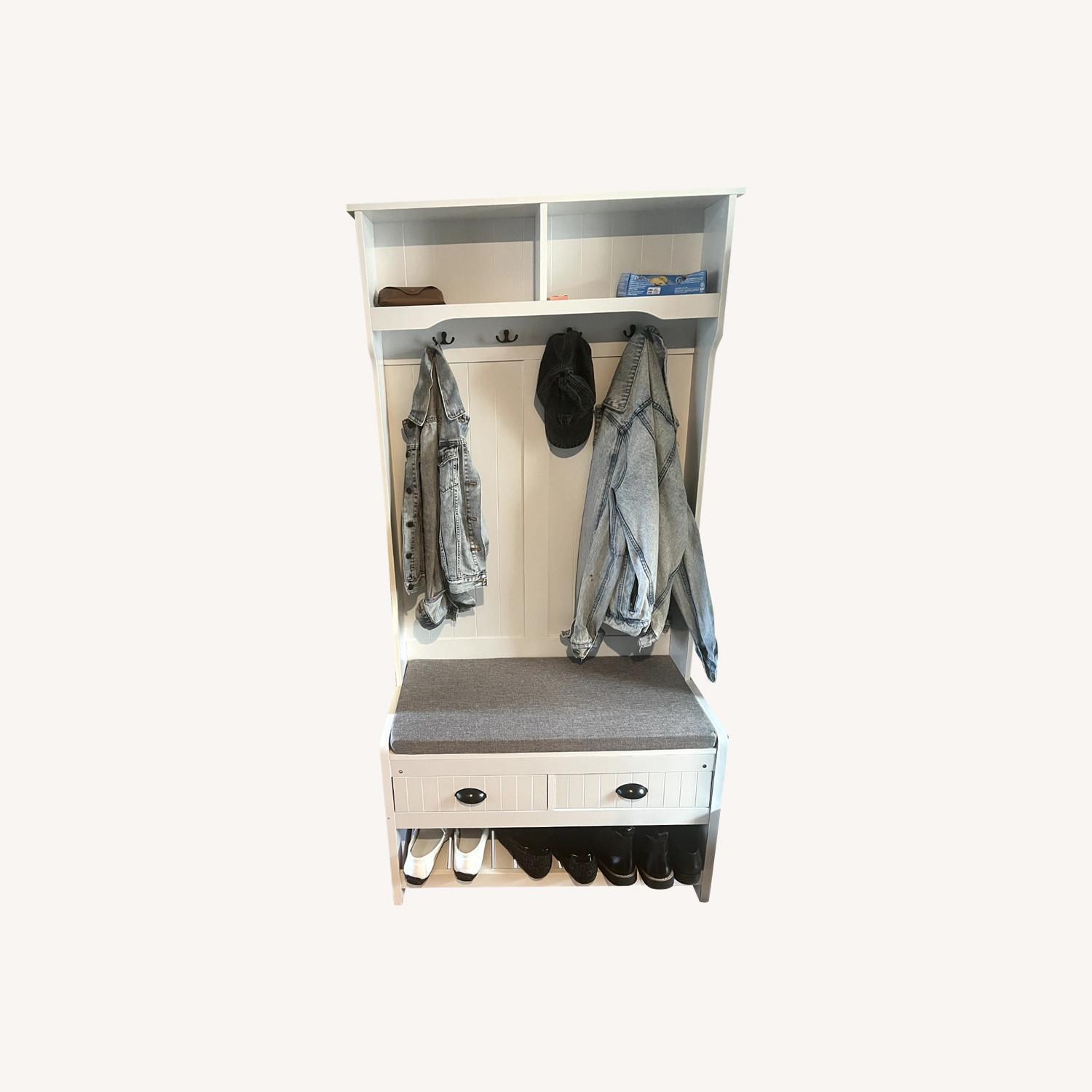 Hall Tree with Bench - image-0