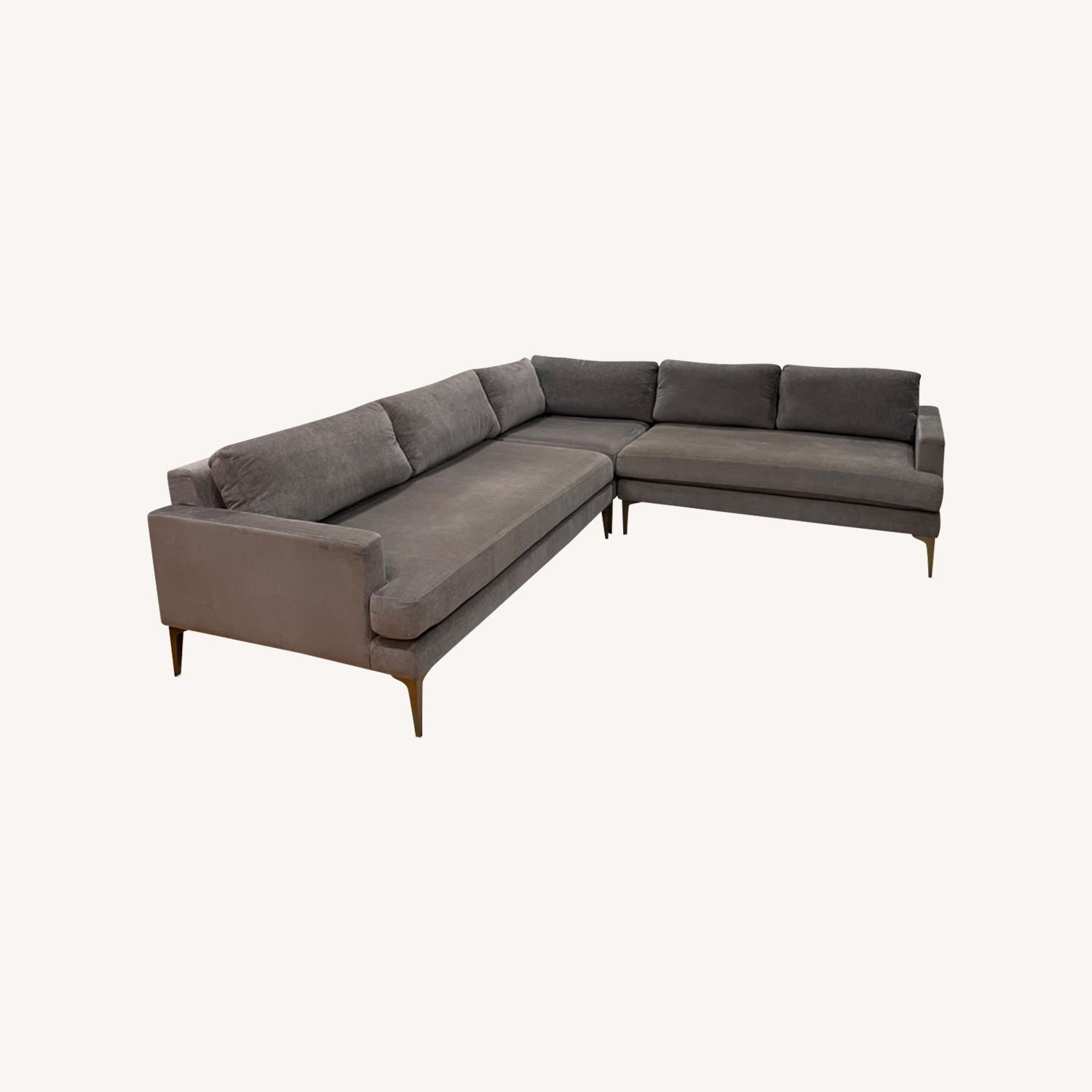 West Elm Andes 3 piece Sectional Couch - image-0