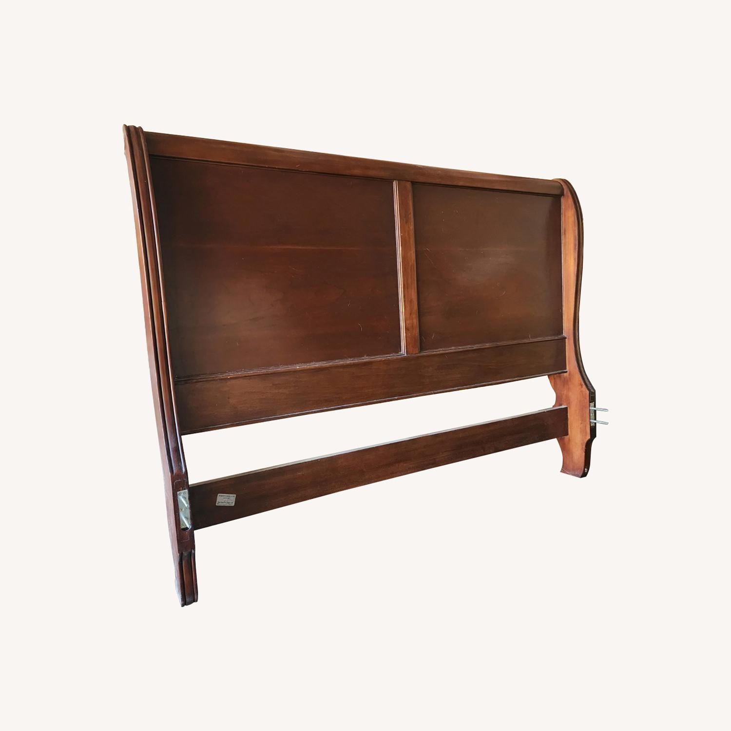 High Point Red Hardwood Queen Full Bedframe - image-0